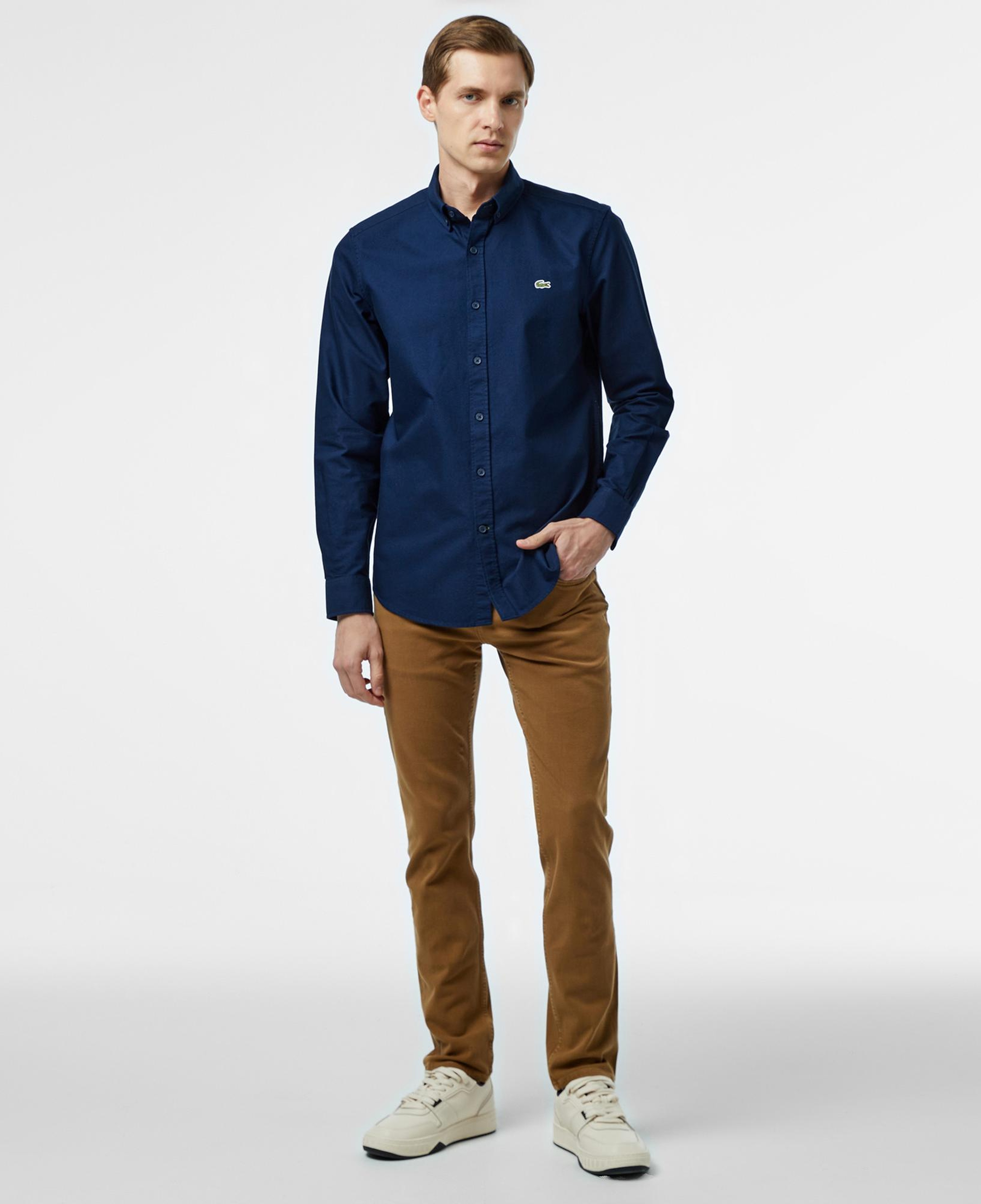 Lacoste Erkek Slim Fit Lacivert Gömlek