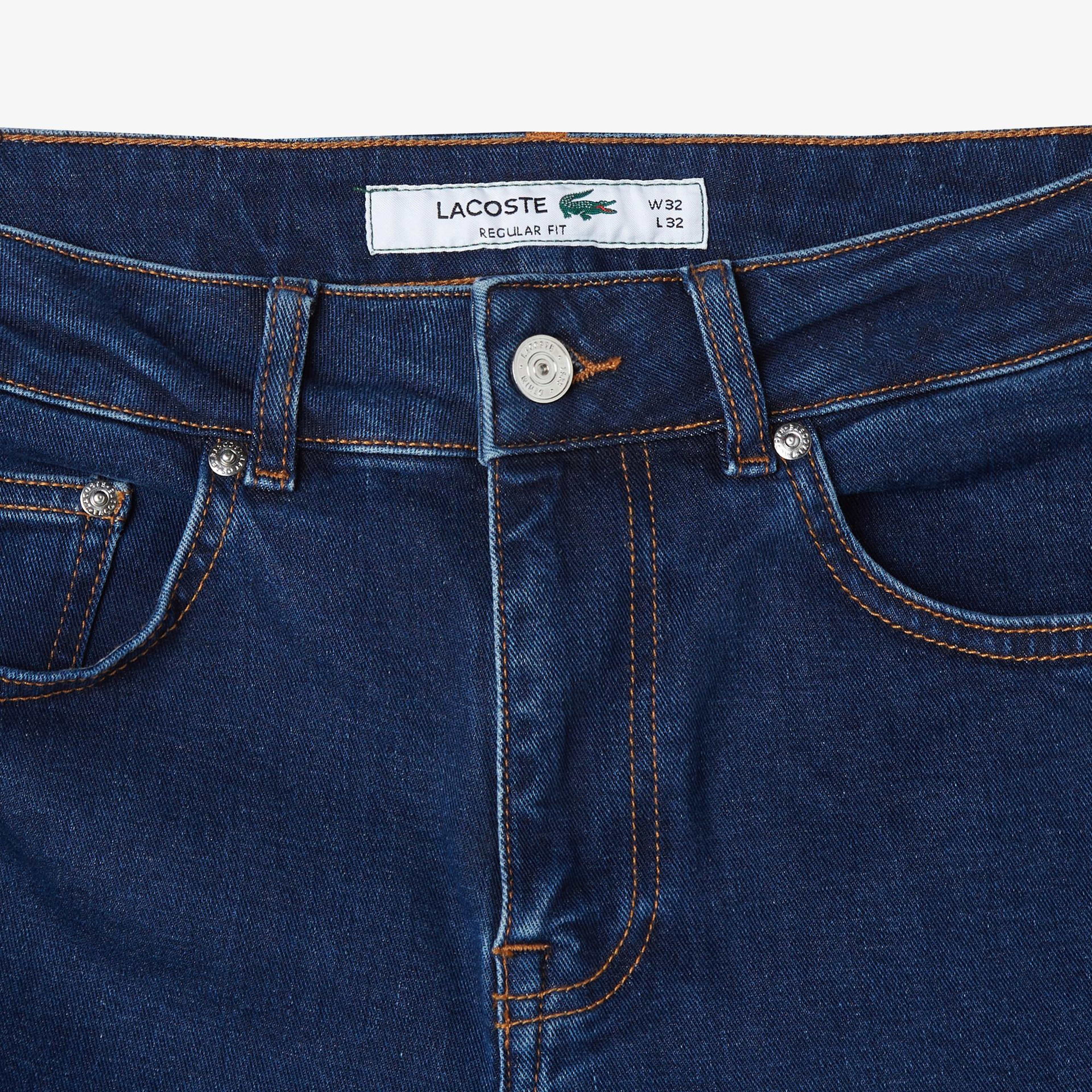 Lacoste Erkek Regular Fit Lacivert Jean Pantolon