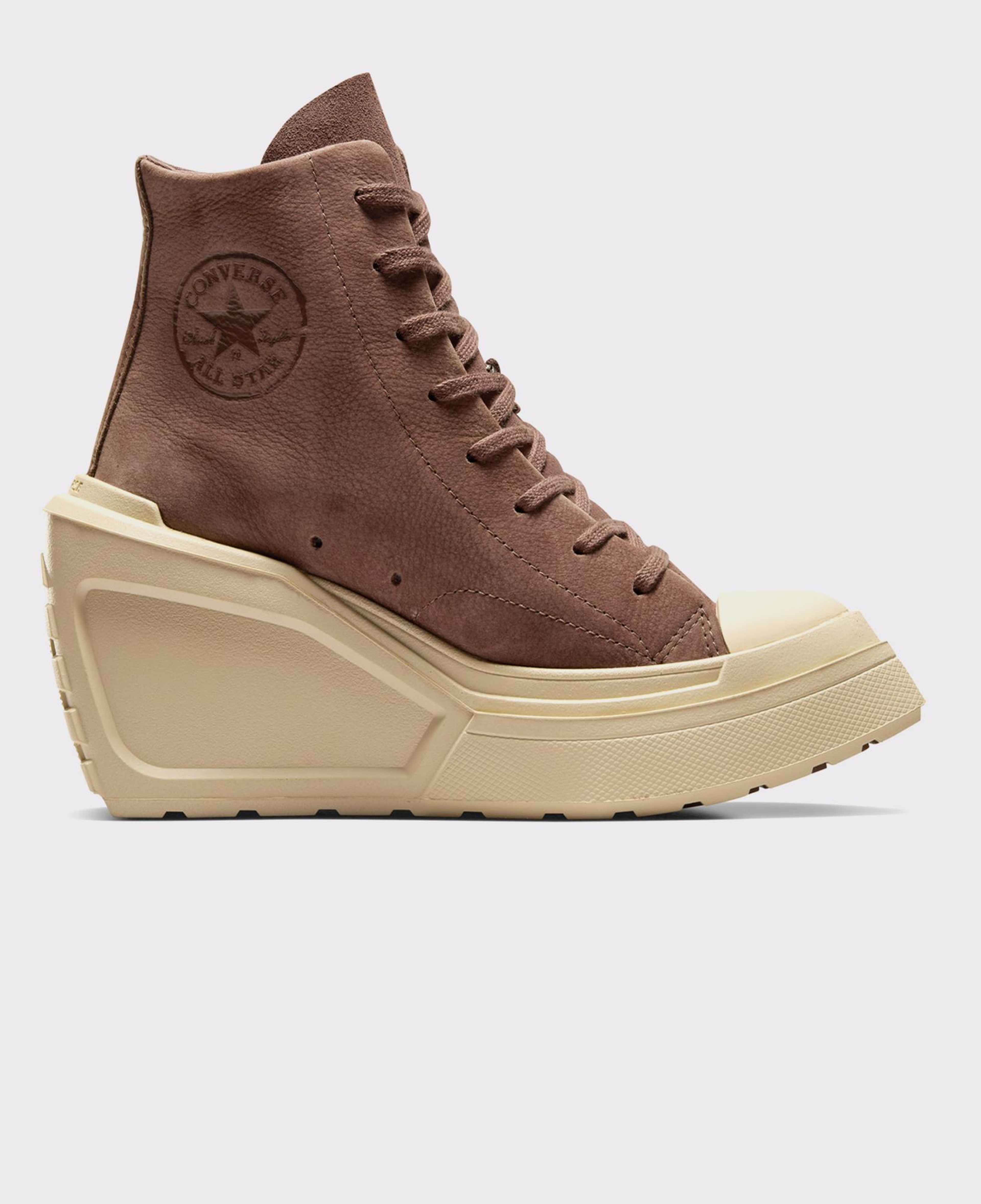 Converse Chuck 70 De Luxe Wedge Kadın Kahverengi Deri Platform Sneaker