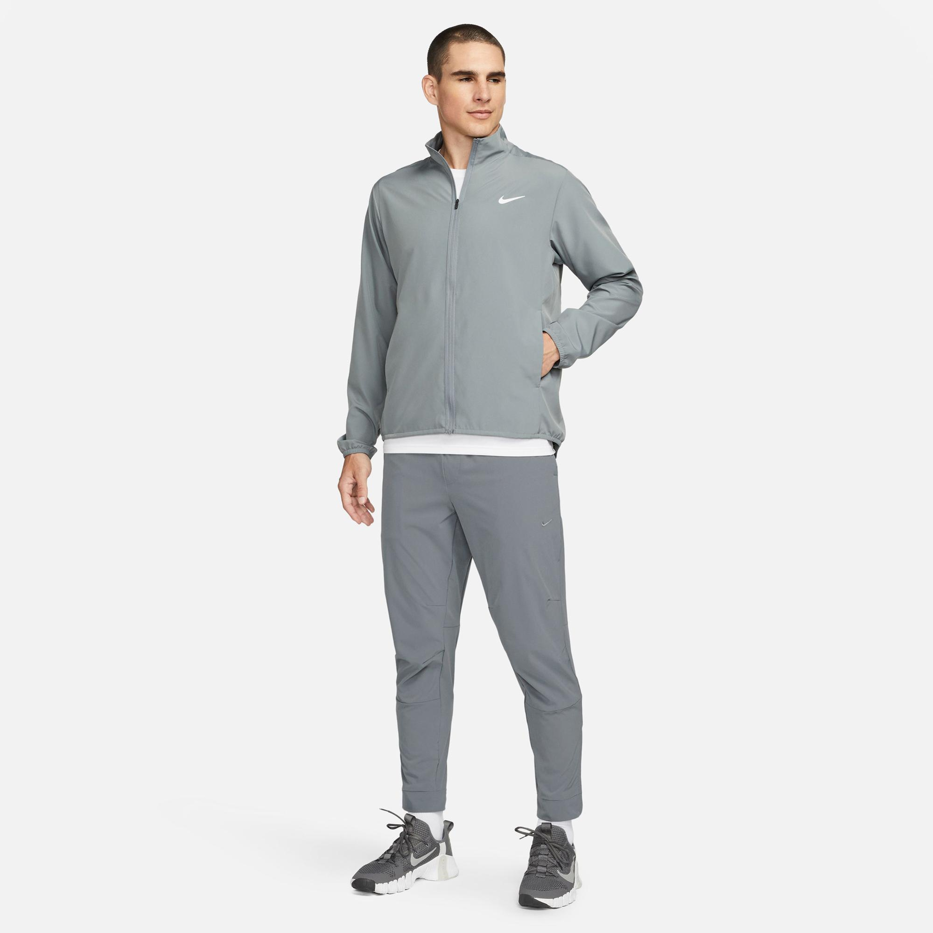 Nike Dri-Fit Unlimited Erkek Gri Eşofman Altı
