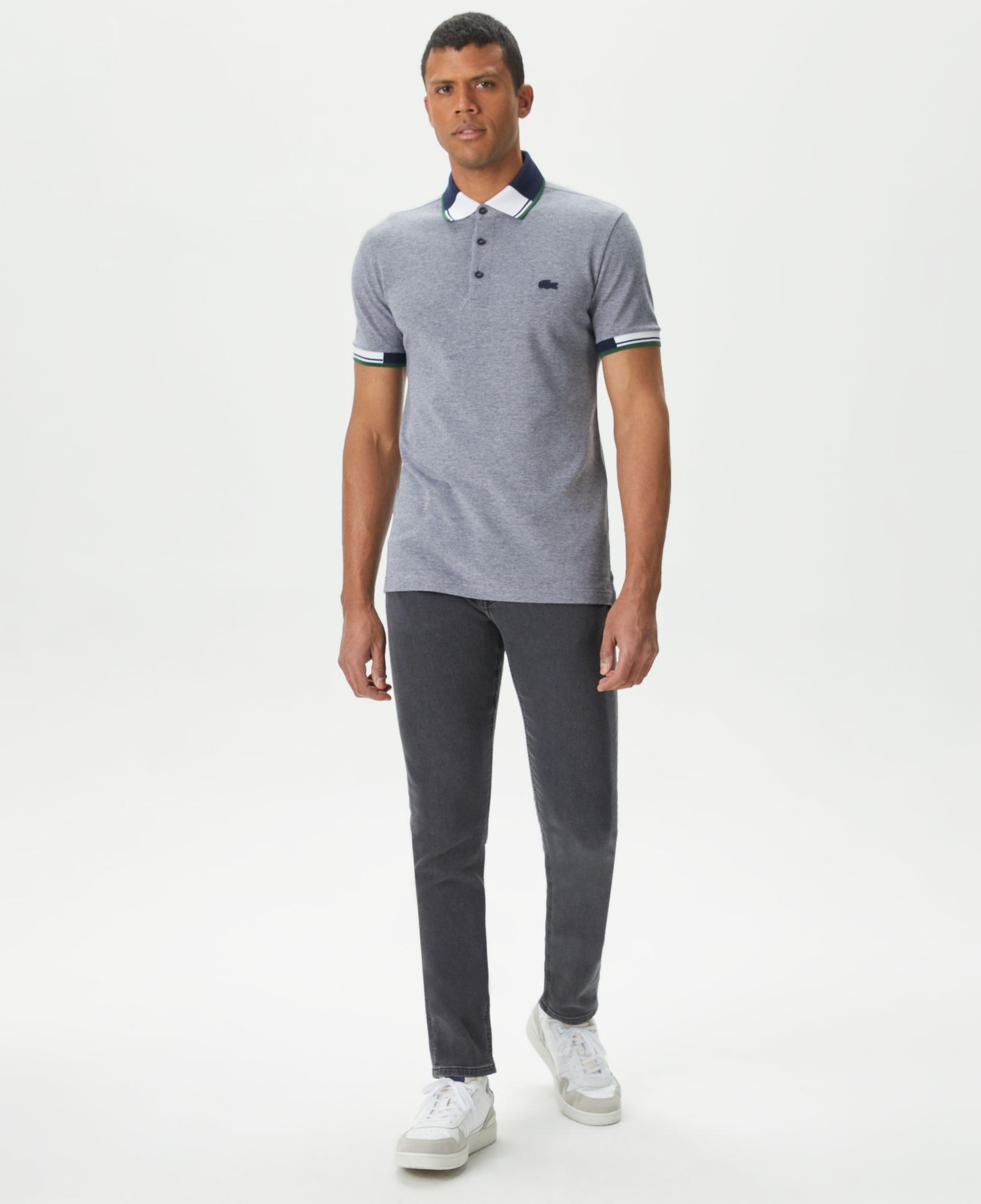 Lacoste Erkek Slim Fit Gri Jean Pantolon