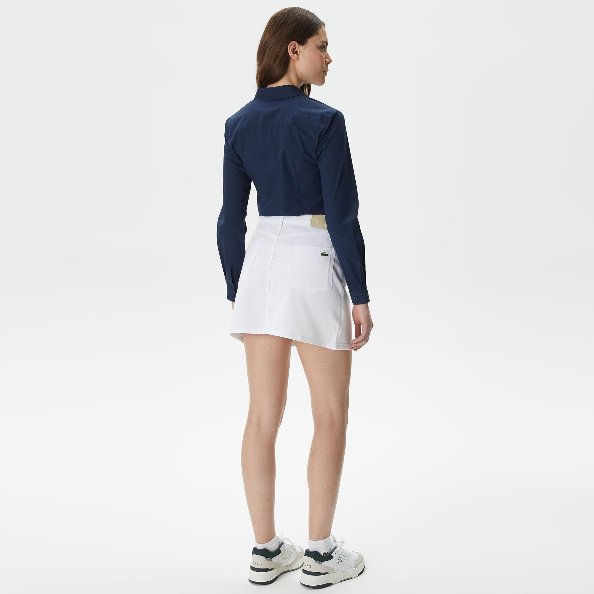 Lacoste Kadın Regular Fit Beyaz Etek