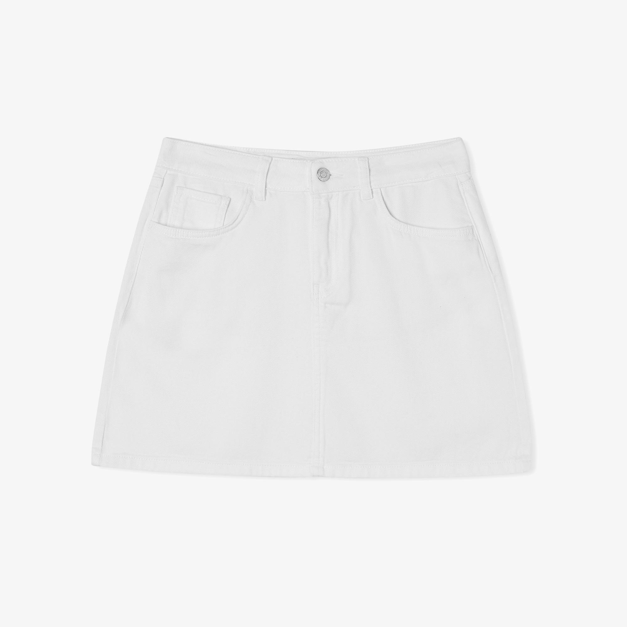 Lacoste Kadın Regular Fit Beyaz Etek