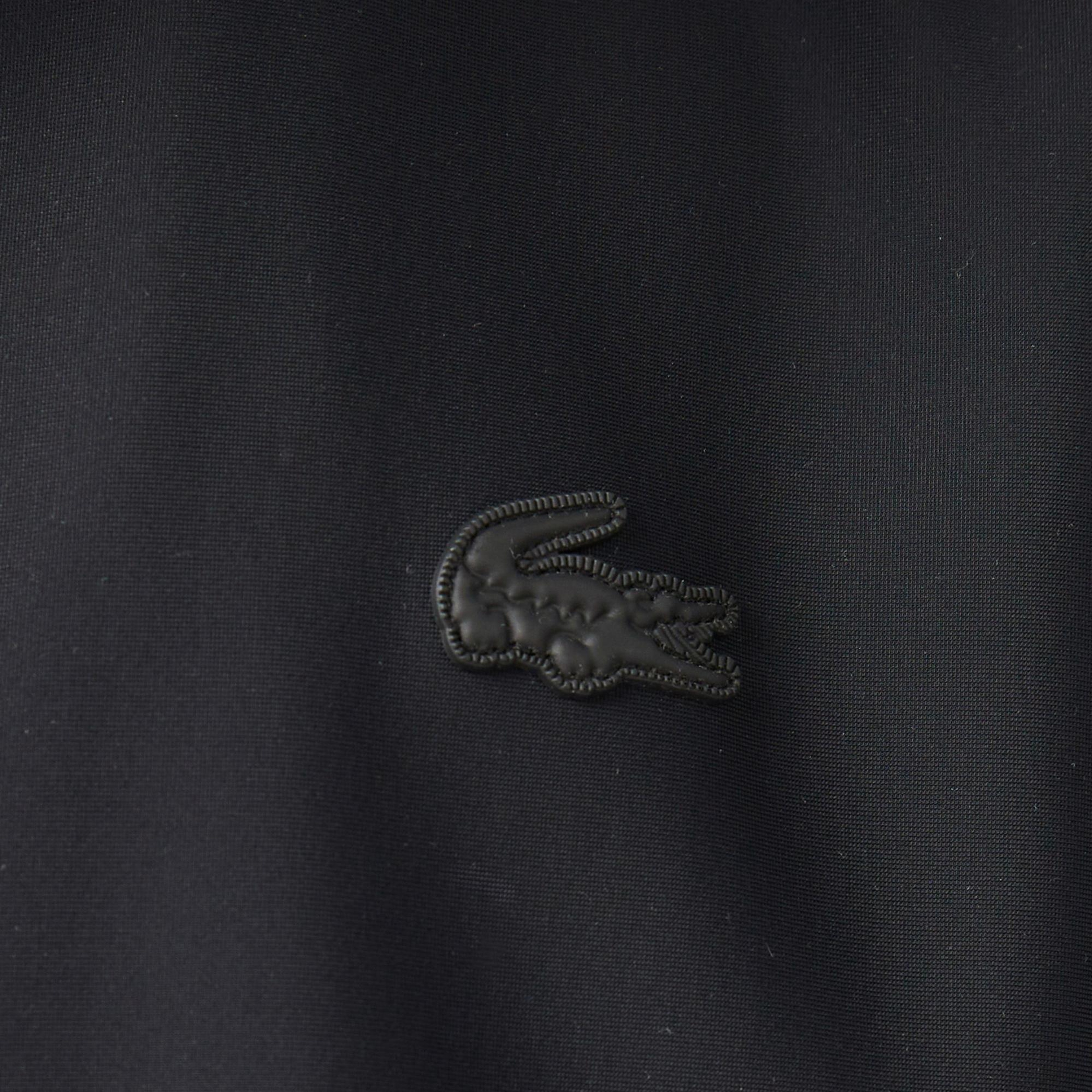 Lacoste Erkek Kapüşonlu Siyah Trençkot