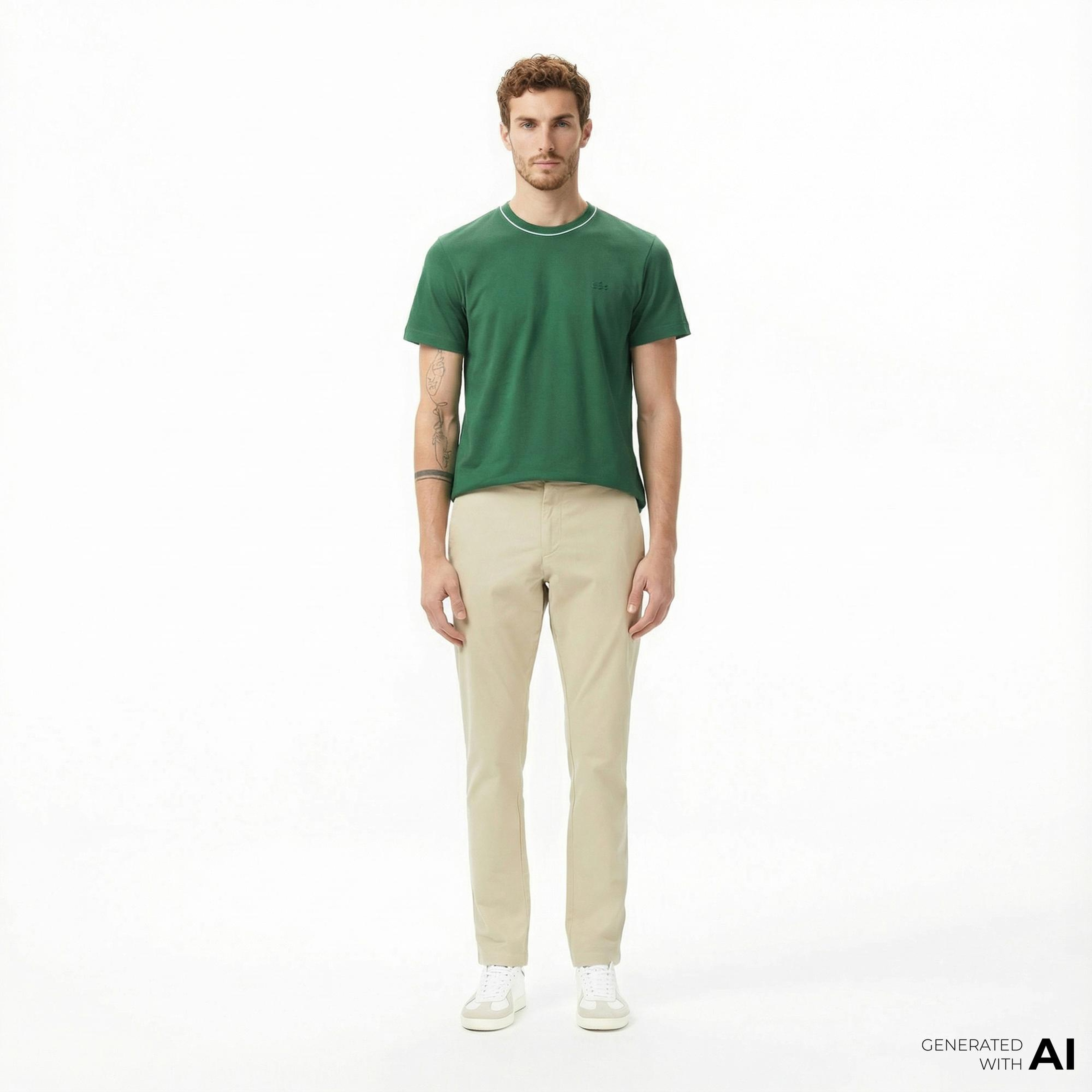 Lacoste Erkek Slim Fit Kahverengi Chino Pantolon