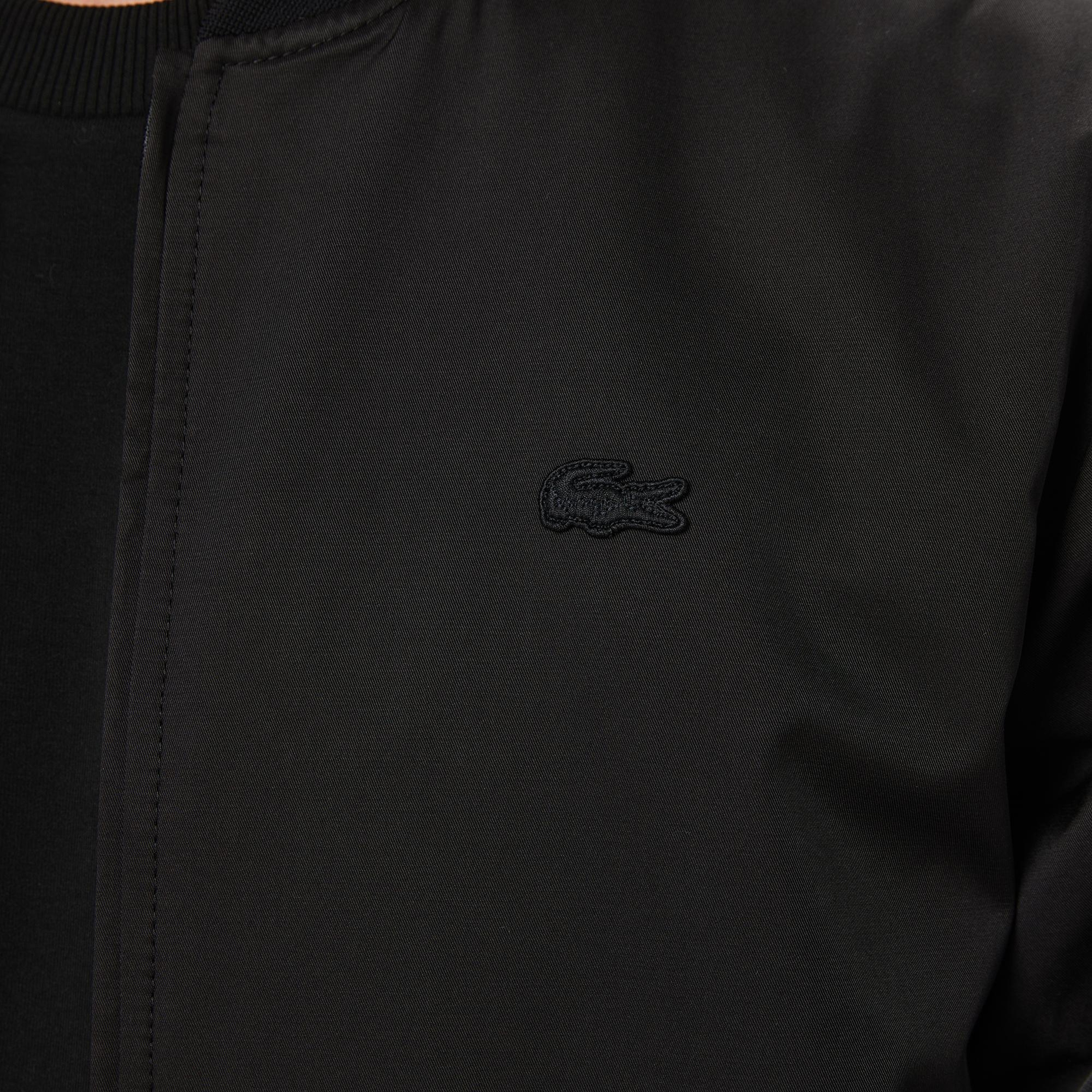 Lacoste Erkek Dik Yaka Siyah Bomber Ceket