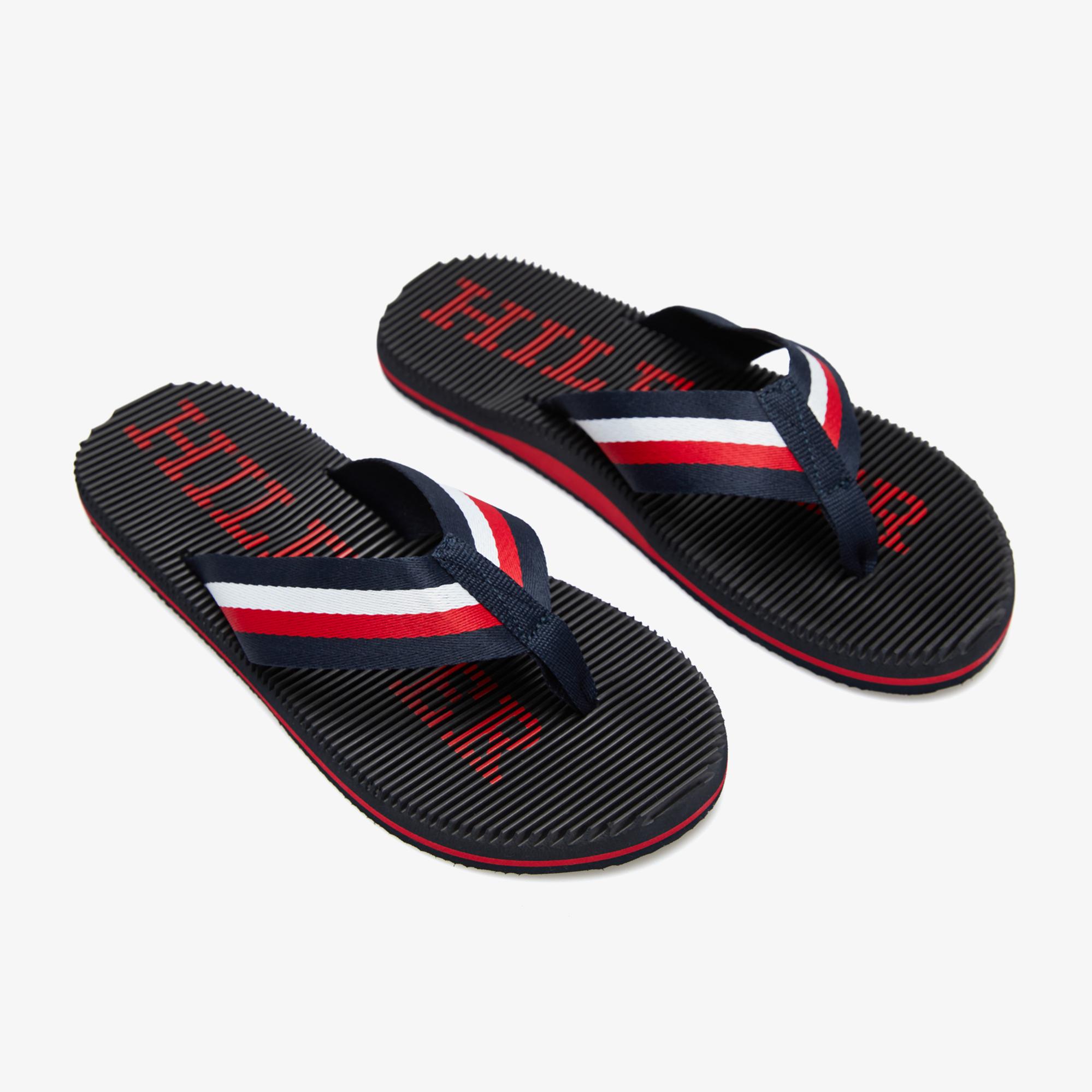 Tommy Hilfiger Logo Massage Erkek Lacivert Terlik