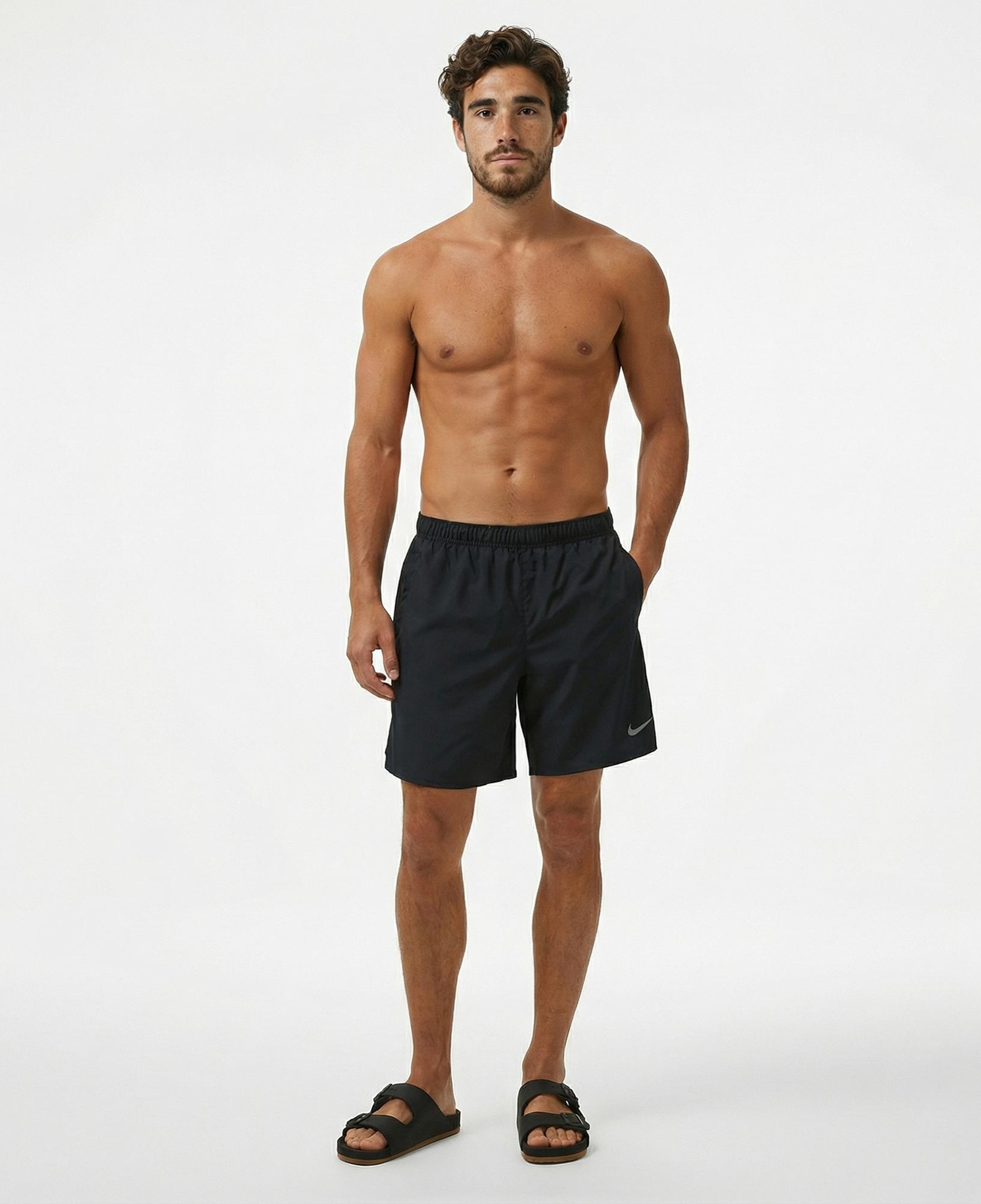 Nike Dri-Fit Challenger 18cm Unlined Erkek Siyah Şort