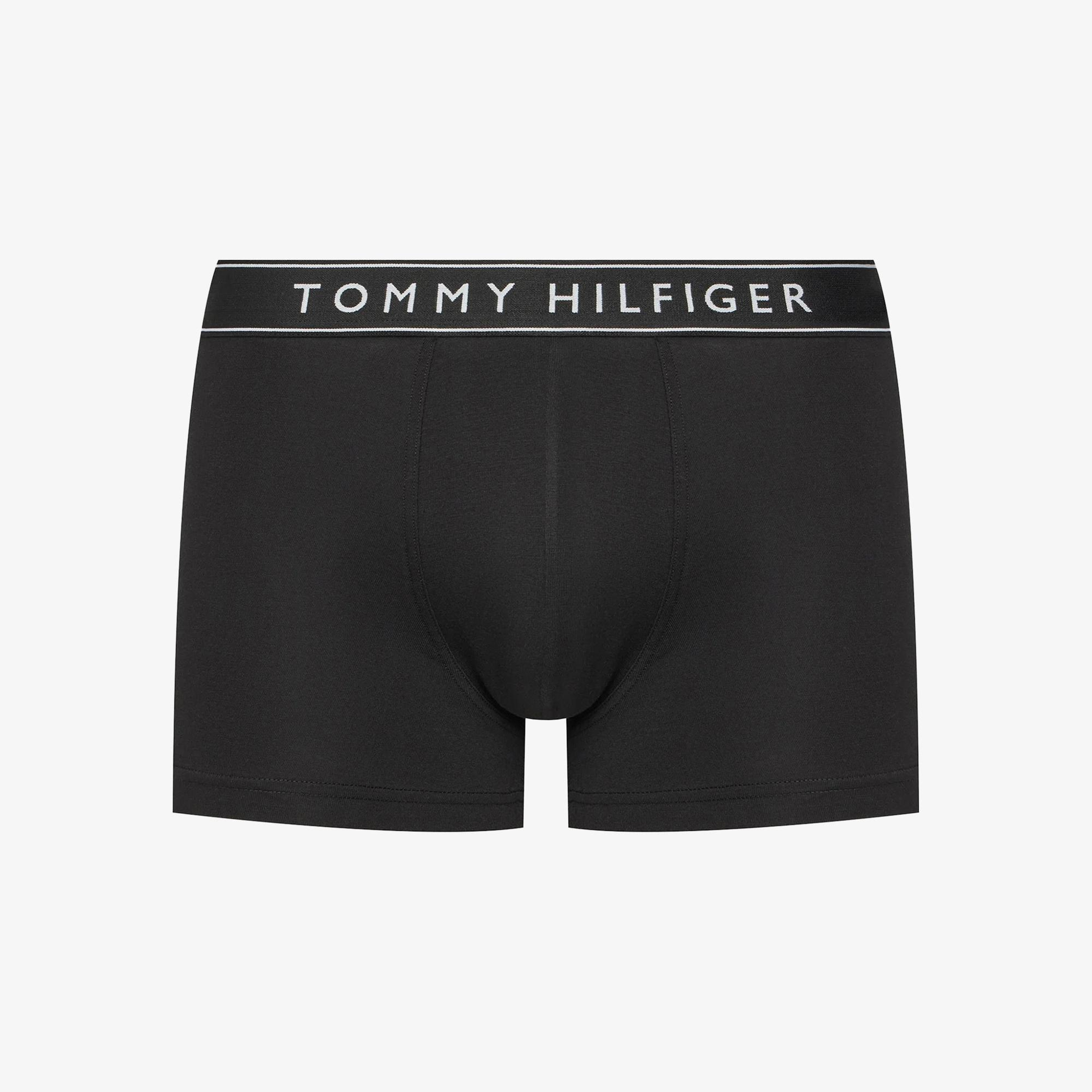 Tommy Hilfiger Bel Lastikli Logolu Erkek Siyah 3'lü Boxer