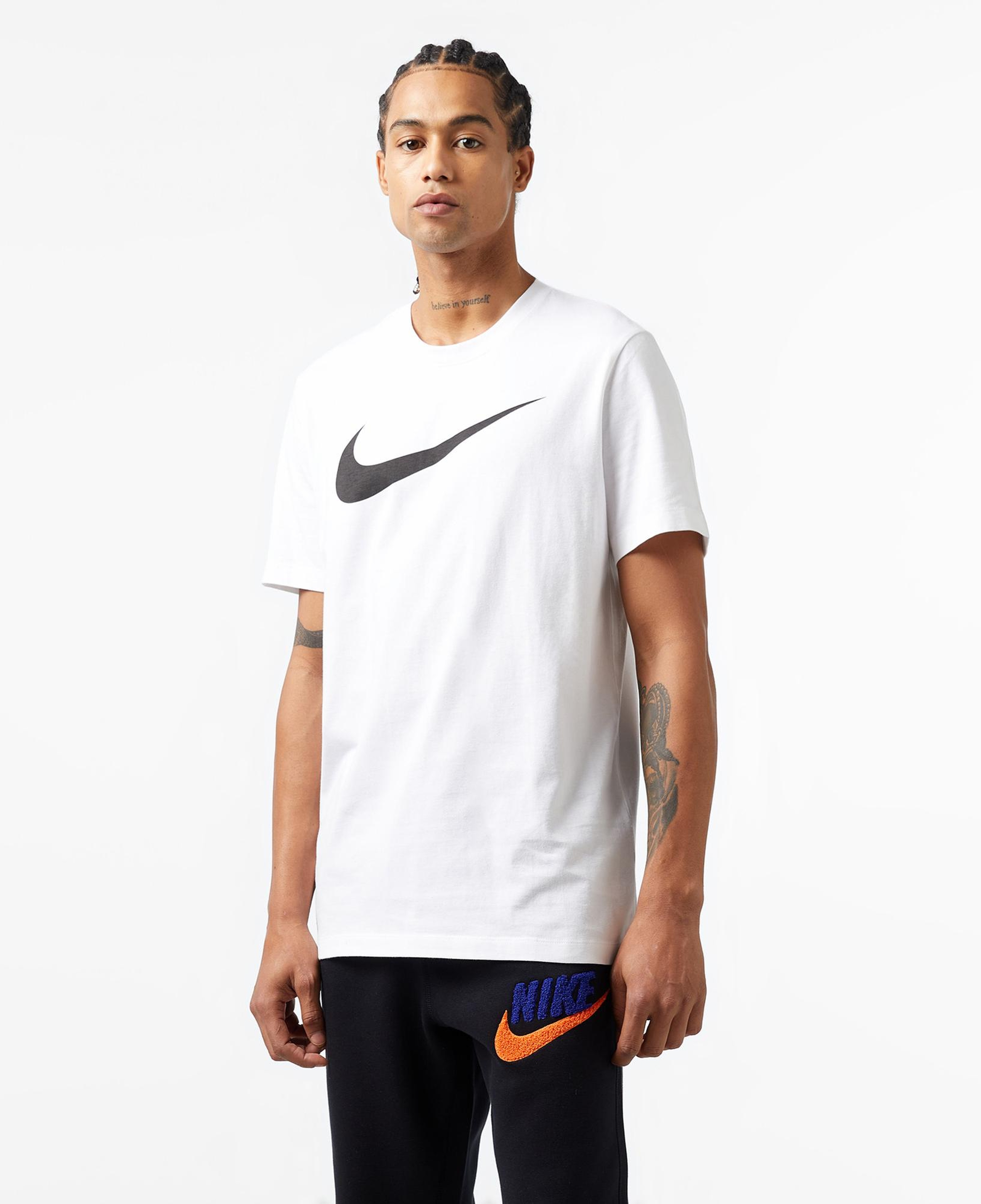 Nike Sportswear Icon Swoosh Erkek Beyaz T-Shirt