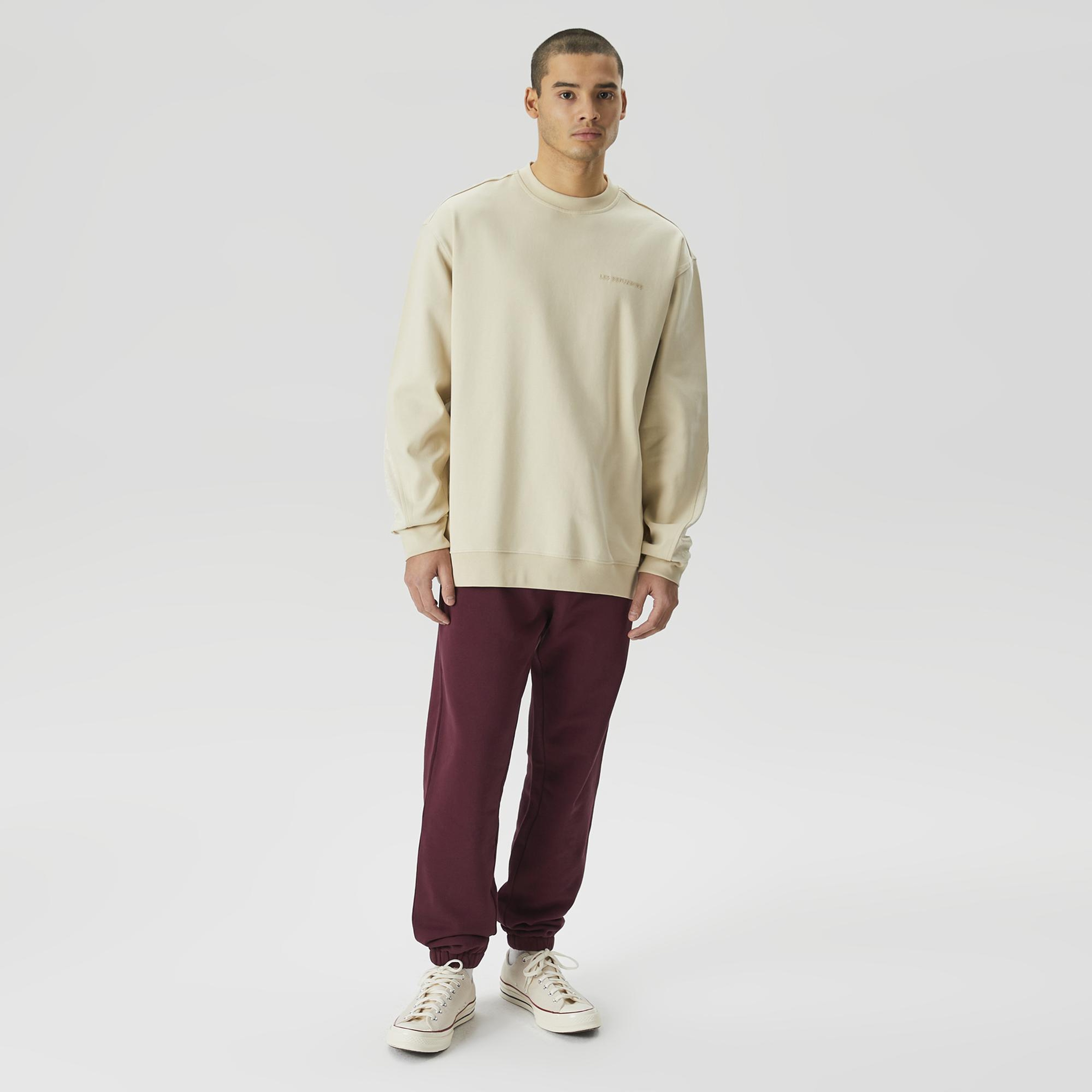 Les Benjamins Classics Erkek Krem Sweatshirt