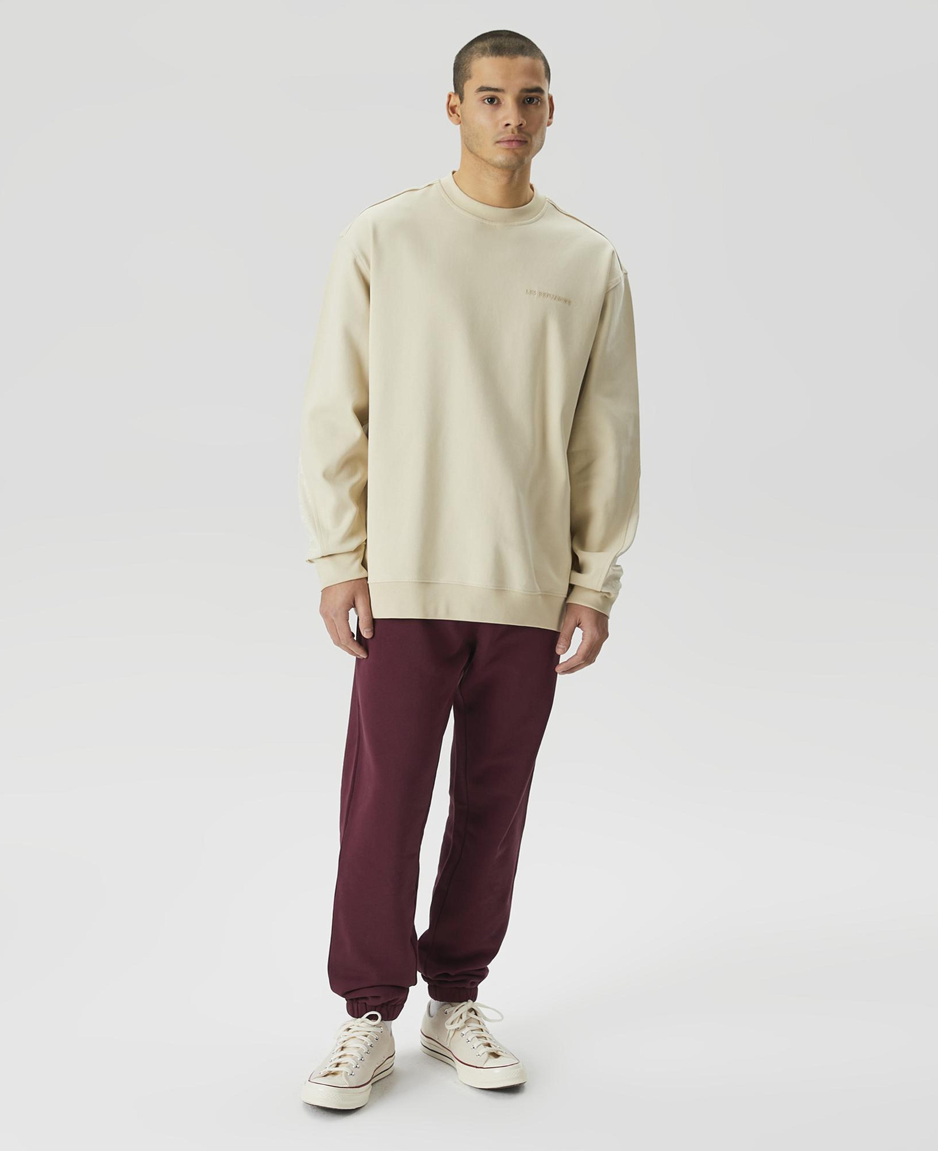 Les Benjamins Classics Erkek Krem Sweatshirt