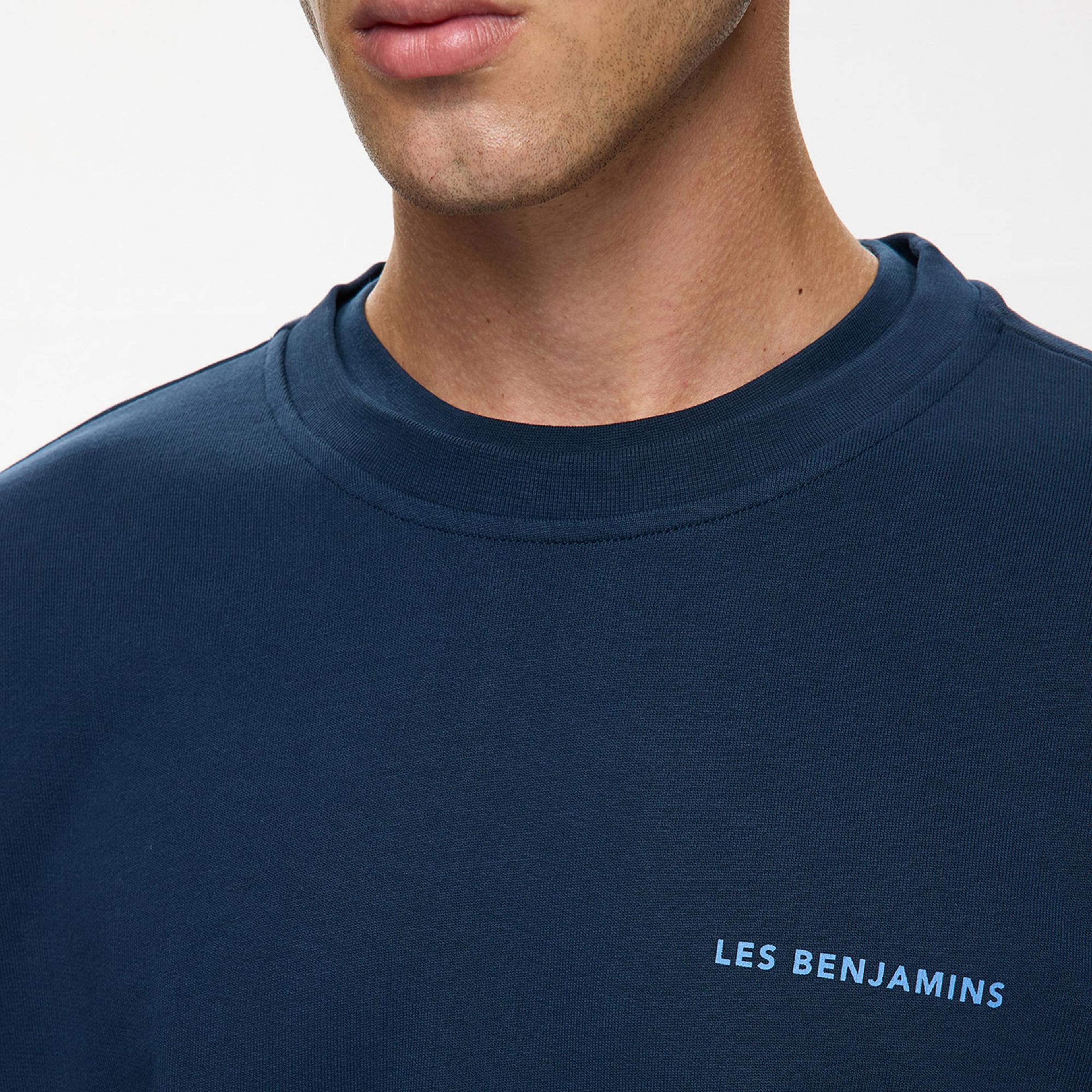Les Benjamins Erkek Mavi Sweatshirt