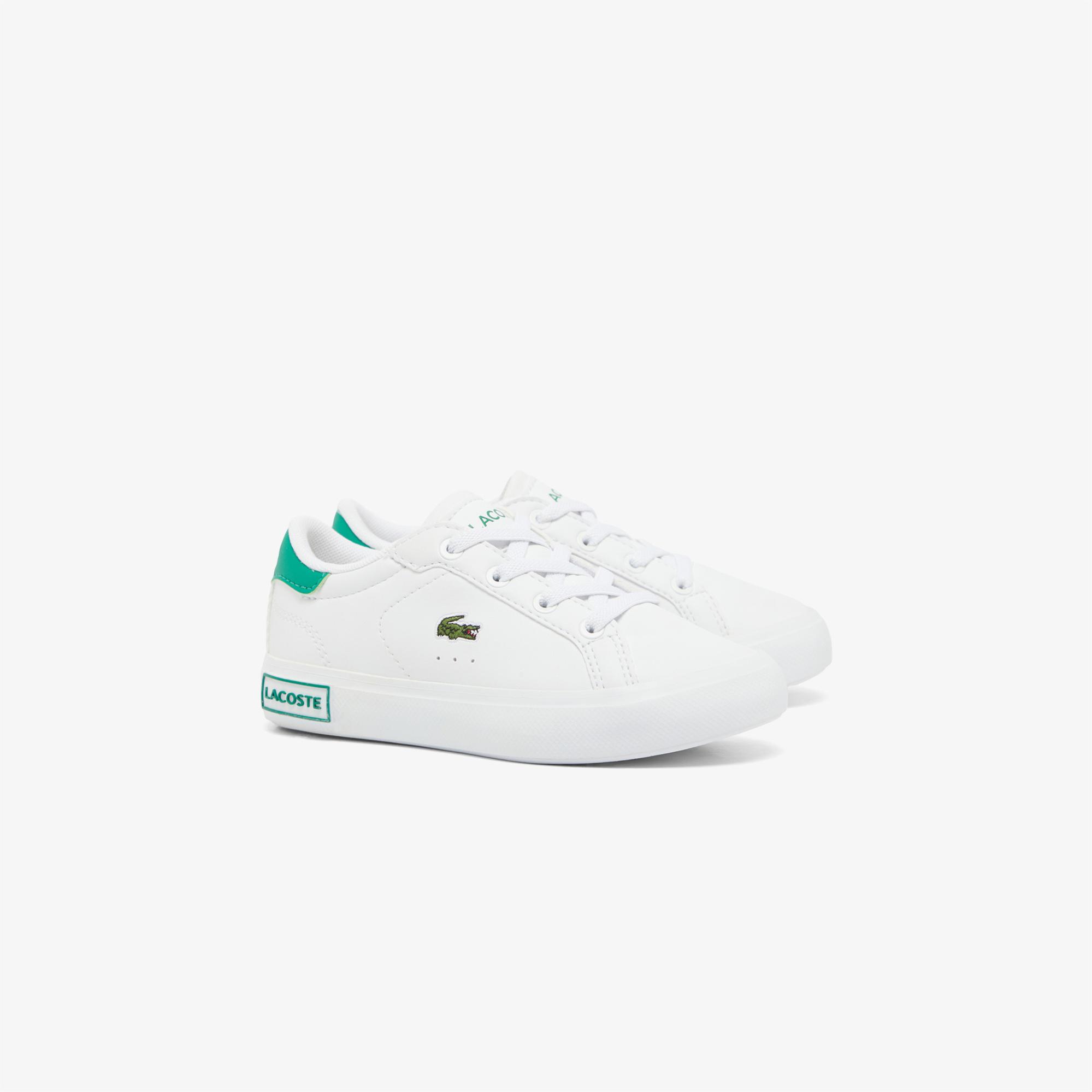 Lacoste Powercourt Çocuk Beyaz Sneaker