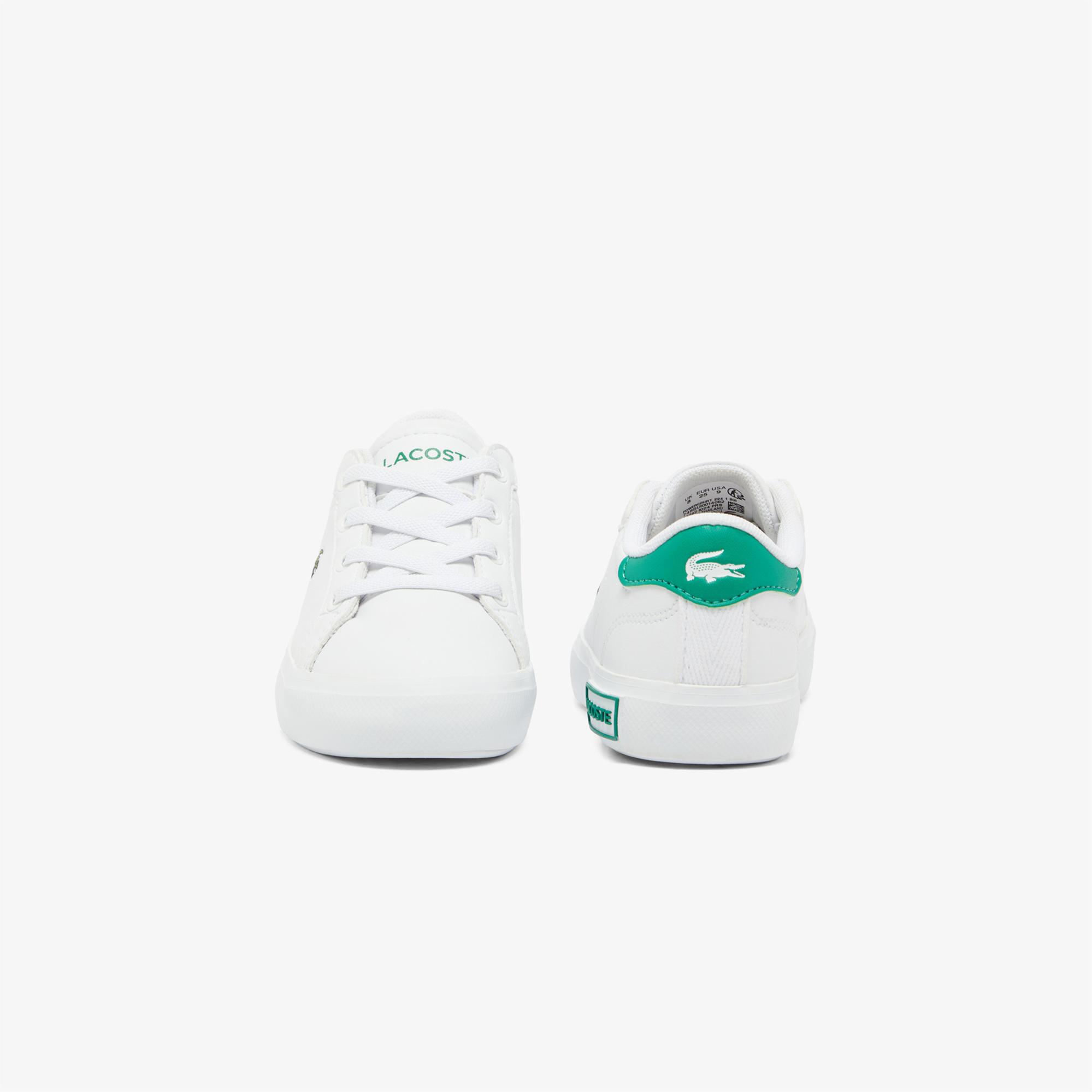 Lacoste Powercourt Çocuk Beyaz Sneaker