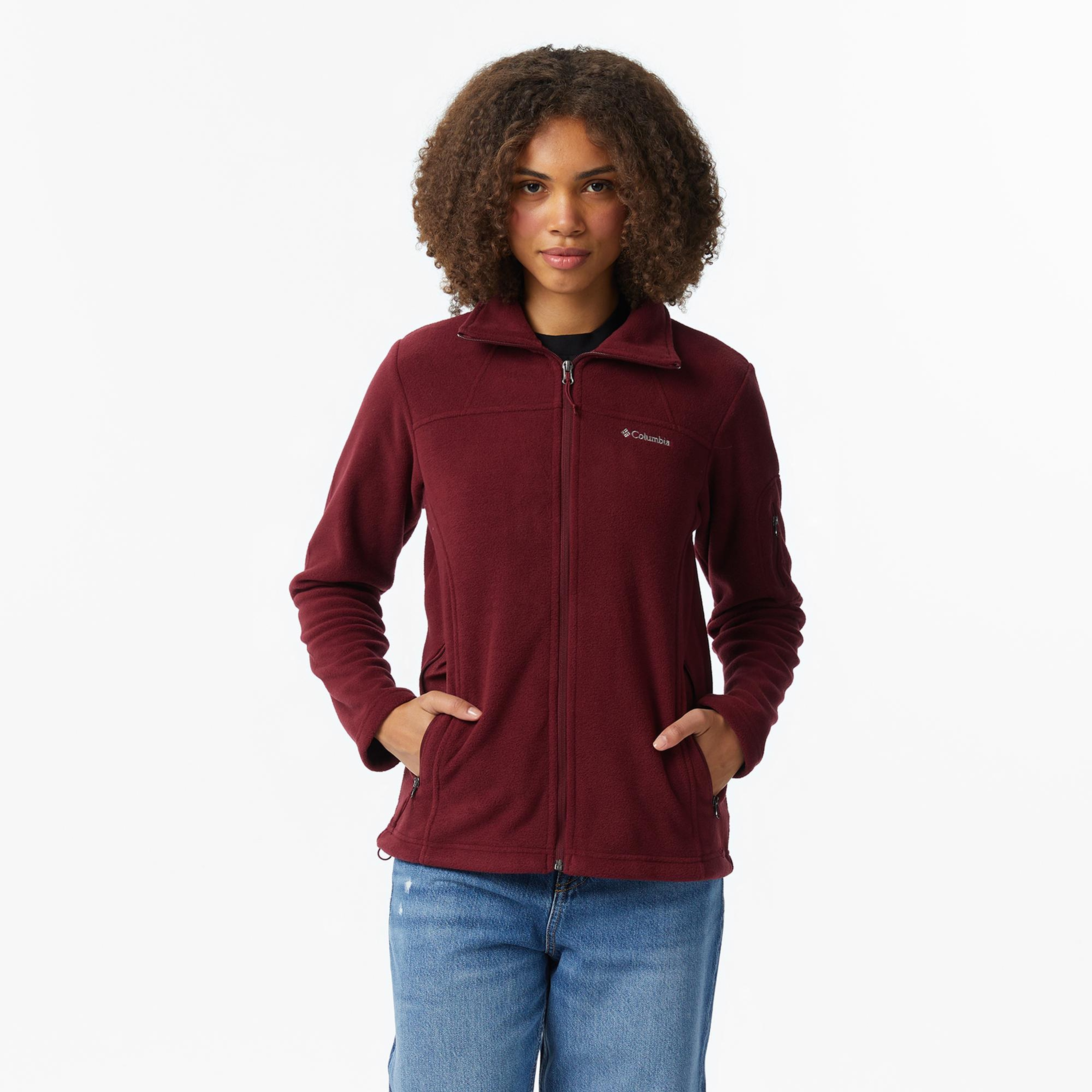 Columbia Fast Trek II Kadın Bordo Polar Ceket