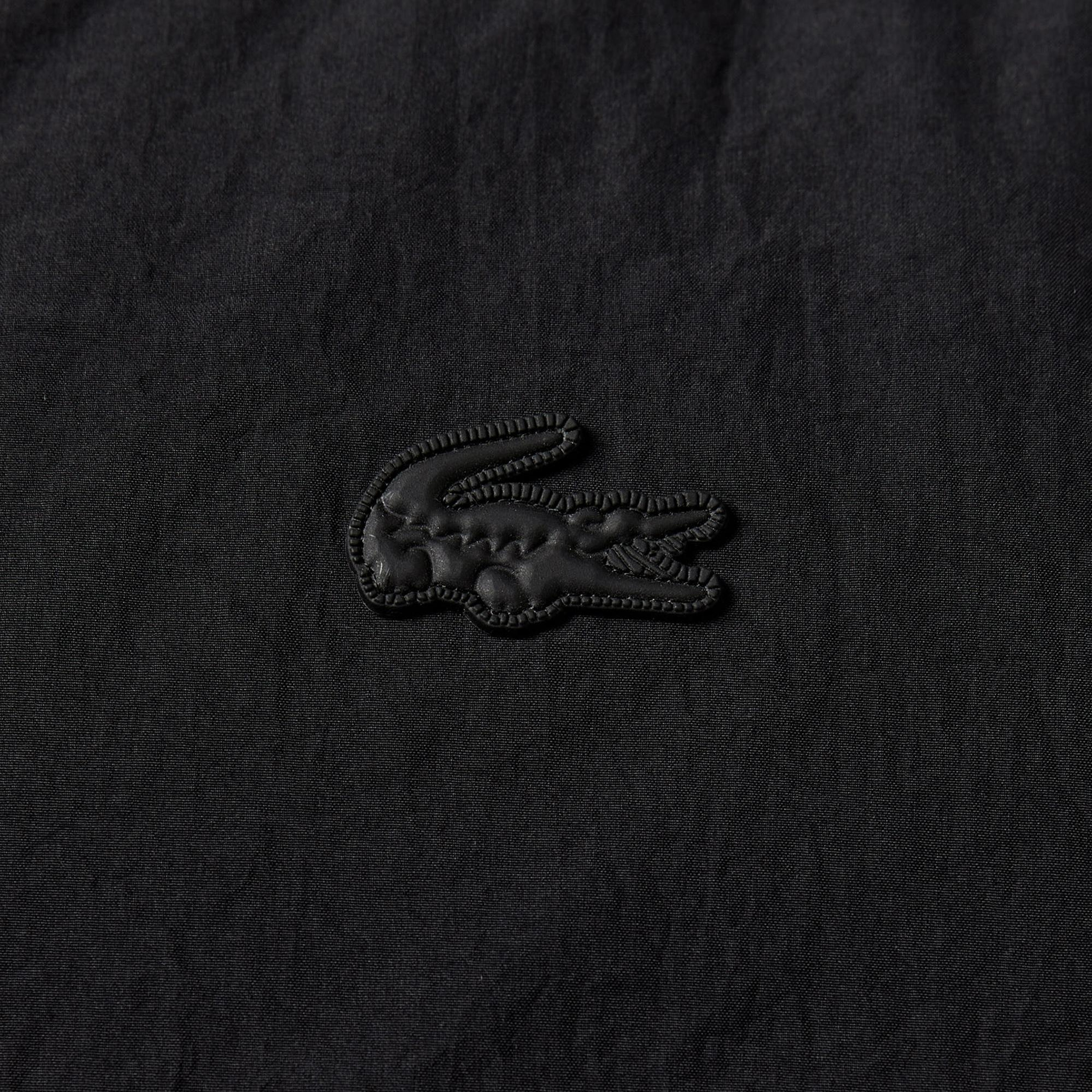 Lacoste Kadın Relaxed Fit Dik Yaka Siyah Mont