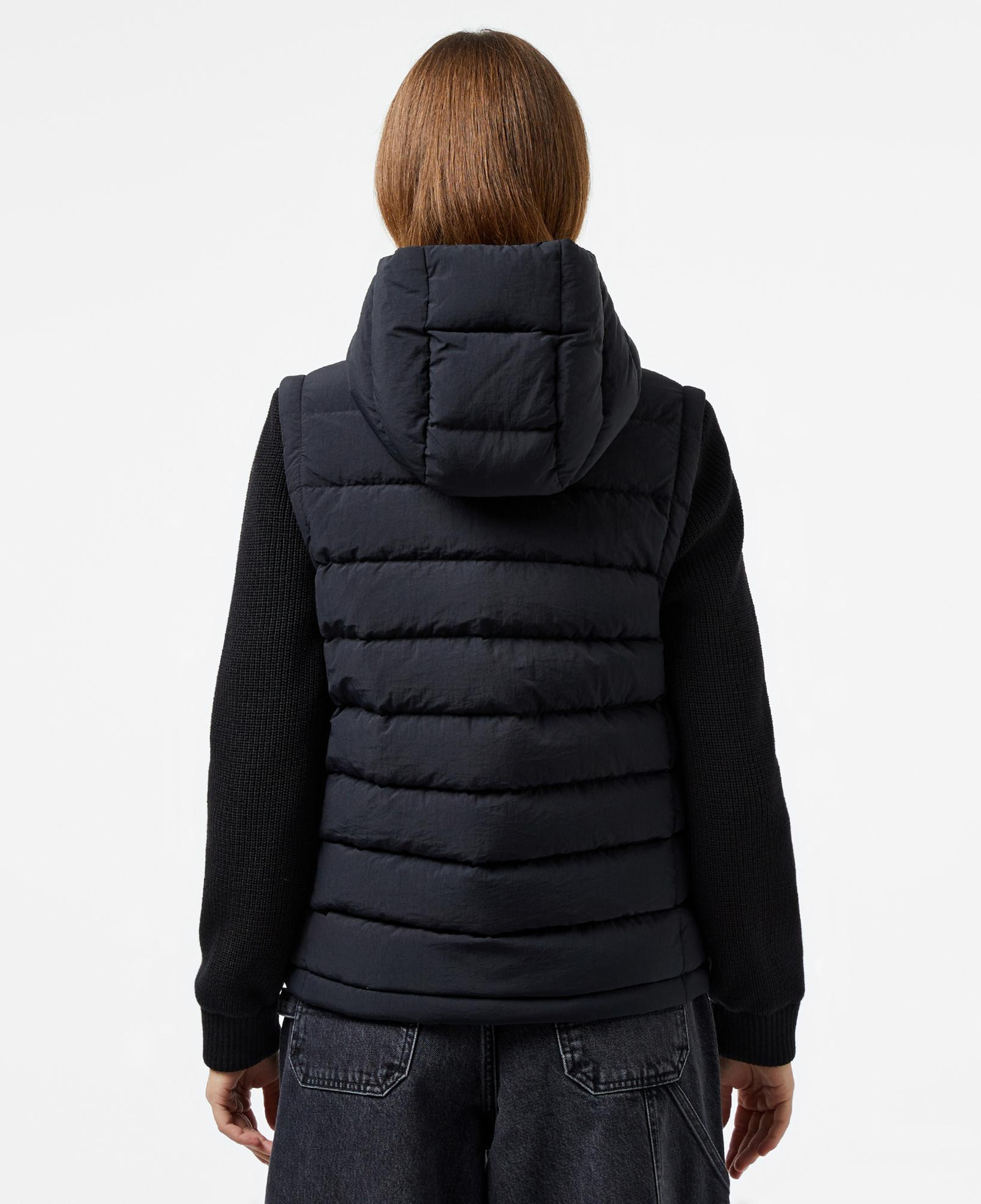 Lacoste Kadın Regular Fit Uzun Kollu Kapüşonlu Siyah Yelek