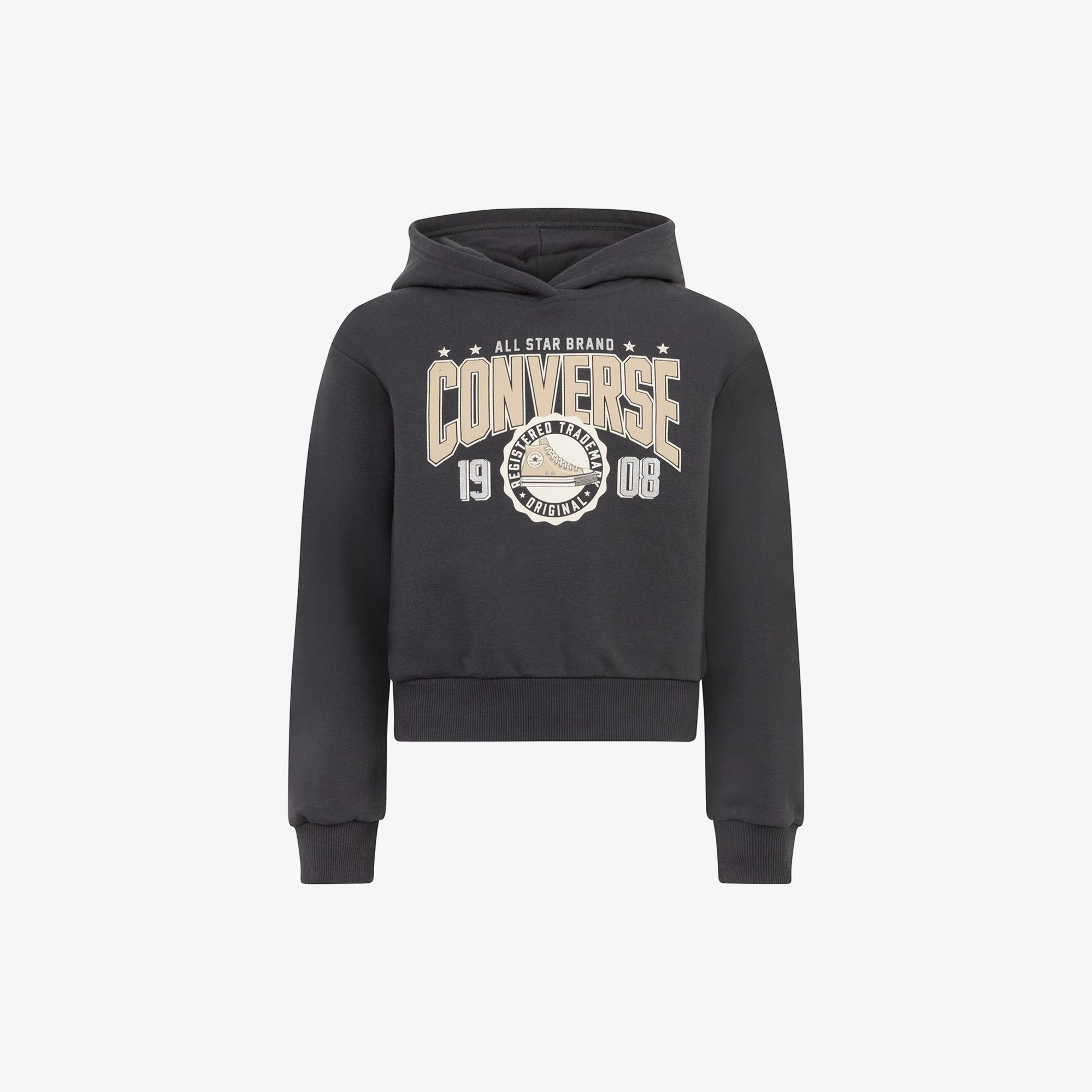 Converse Boxy Çocuk Antrasit Hoodie