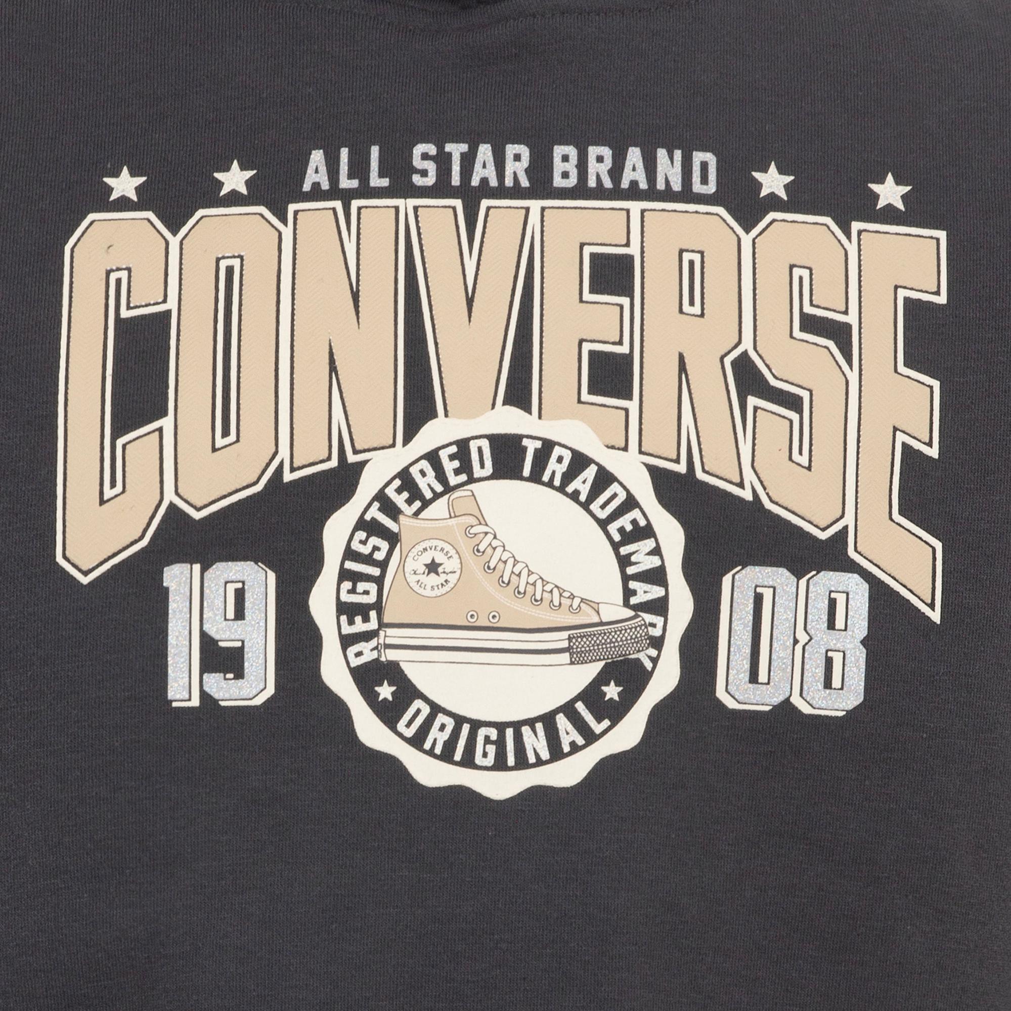 Converse Boxy Çocuk Antrasit Hoodie