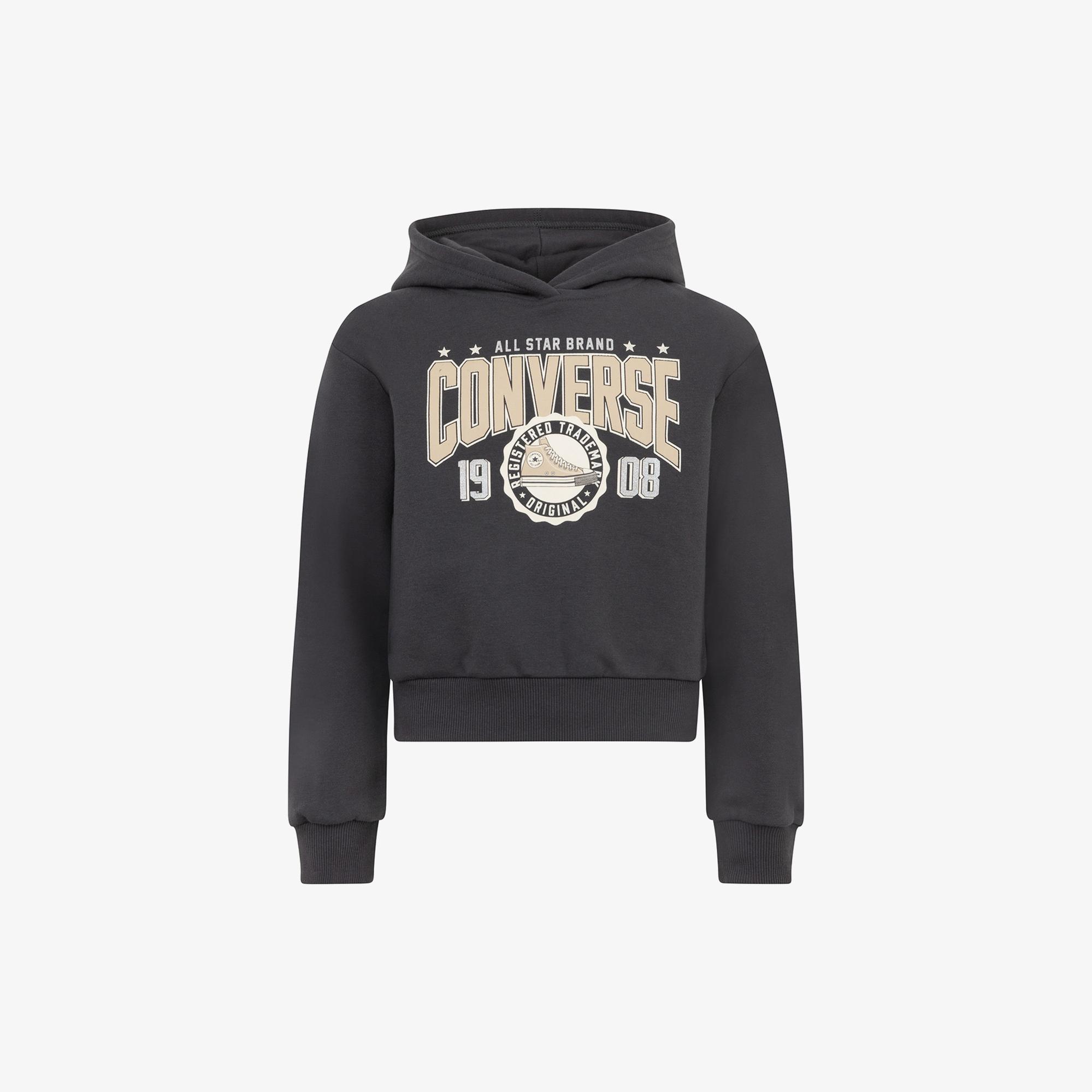 Converse Boxy Çocuk Antrasit Hoodie