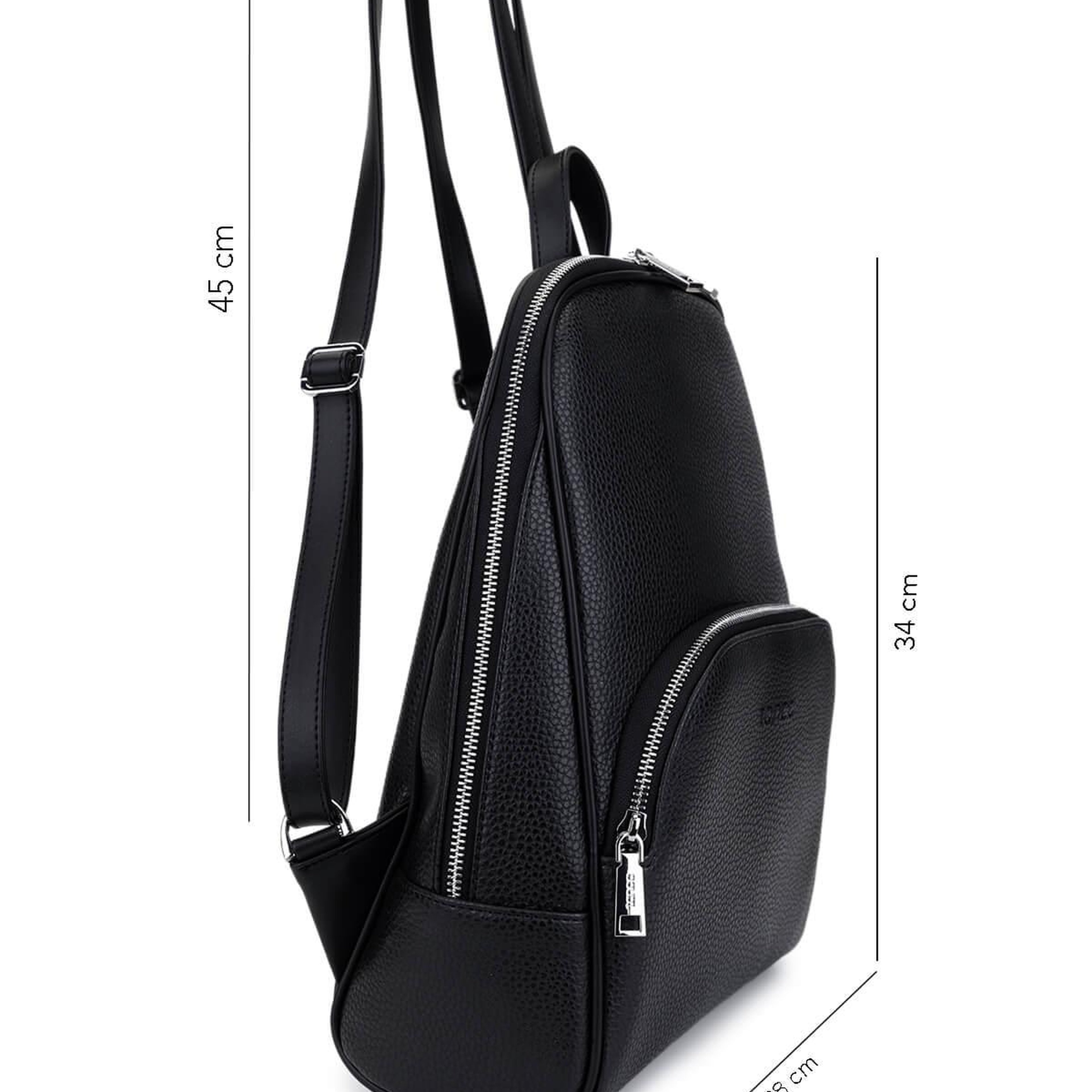 Tamer Tanca Kadın Vegan Siyah Floter Sırt Çantası