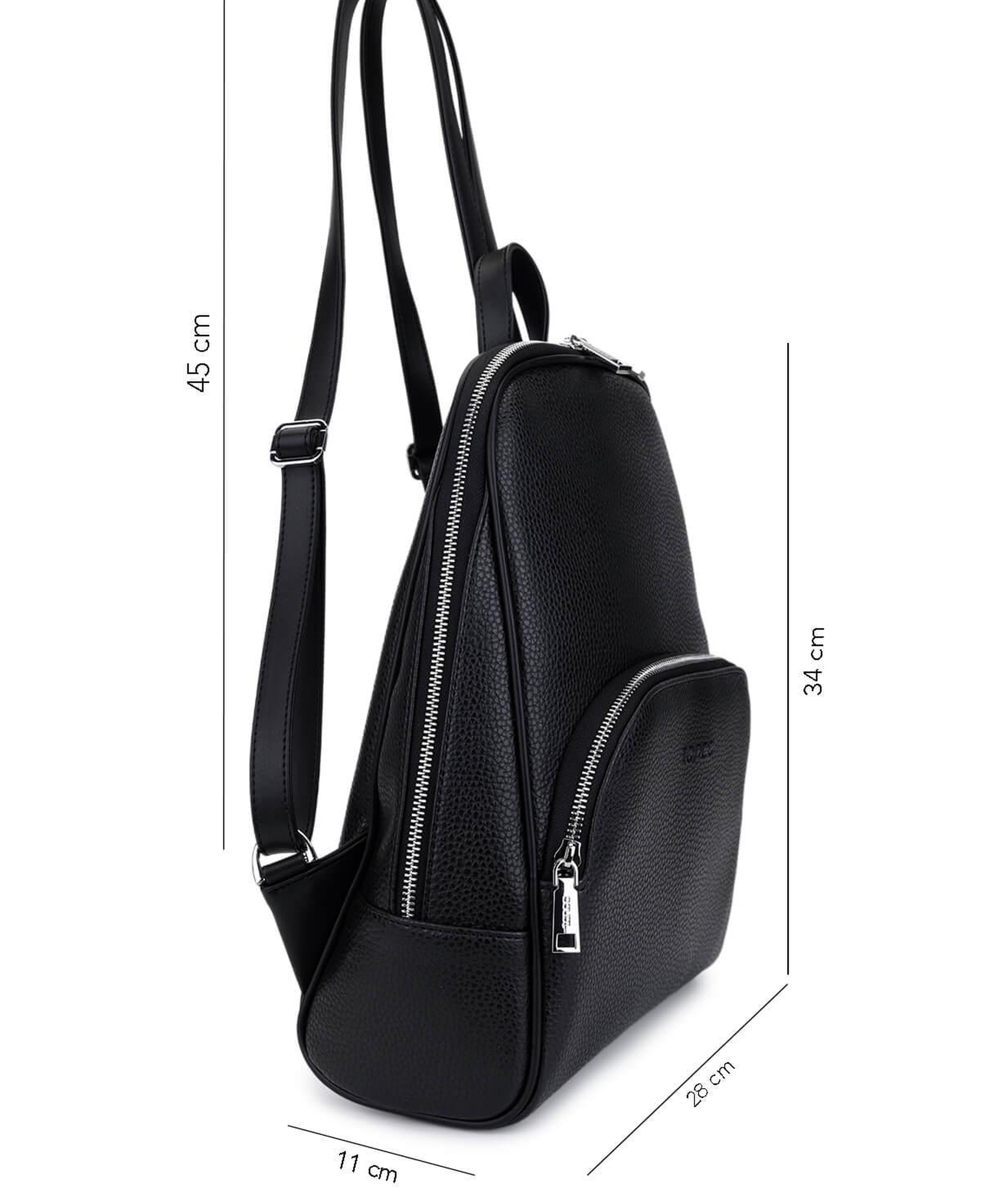 Tamer Tanca Kadın Vegan Siyah Floter Sırt Çantası