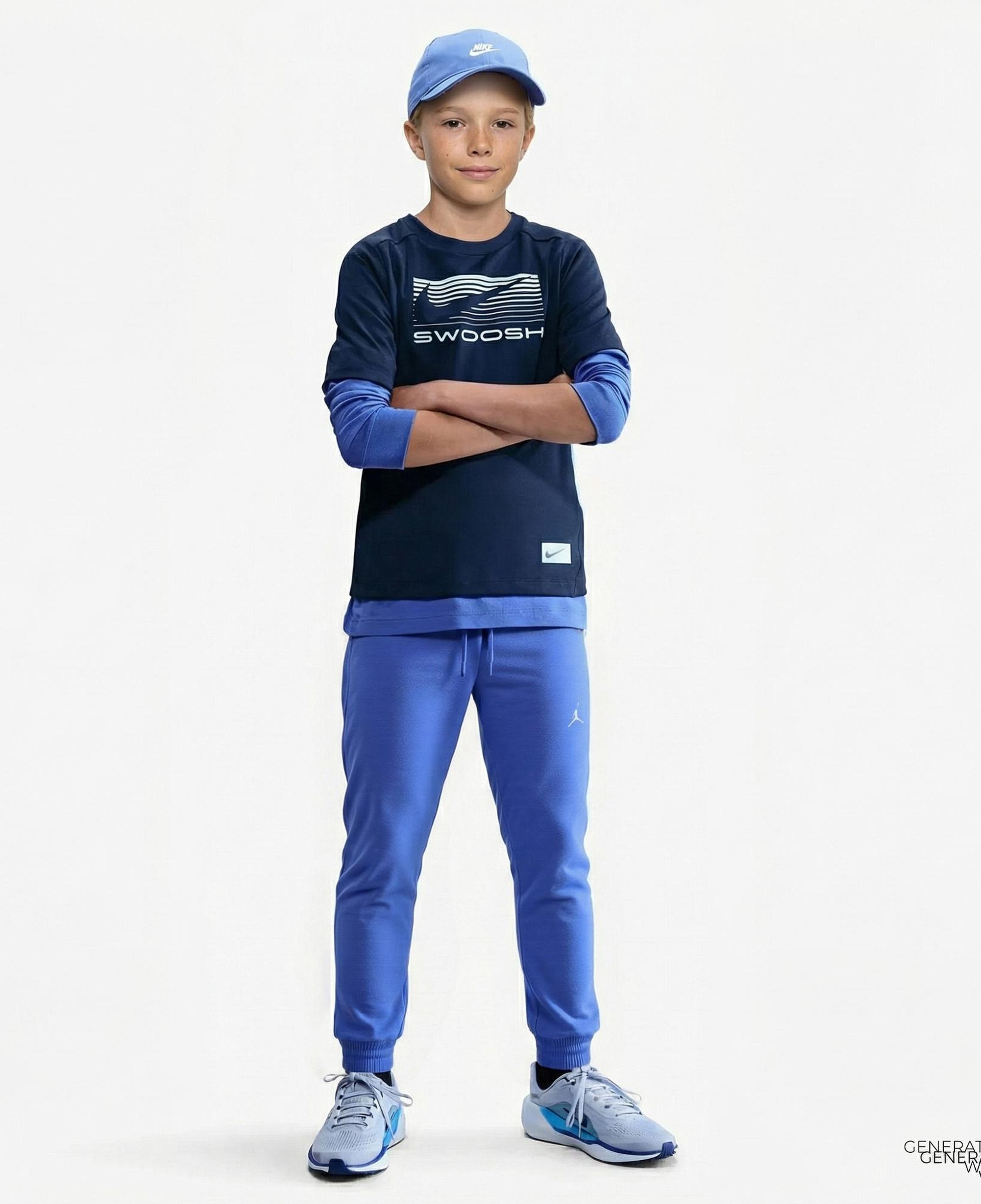 Jordan Brooklyn Çocuk Mavi Eşofman Altı