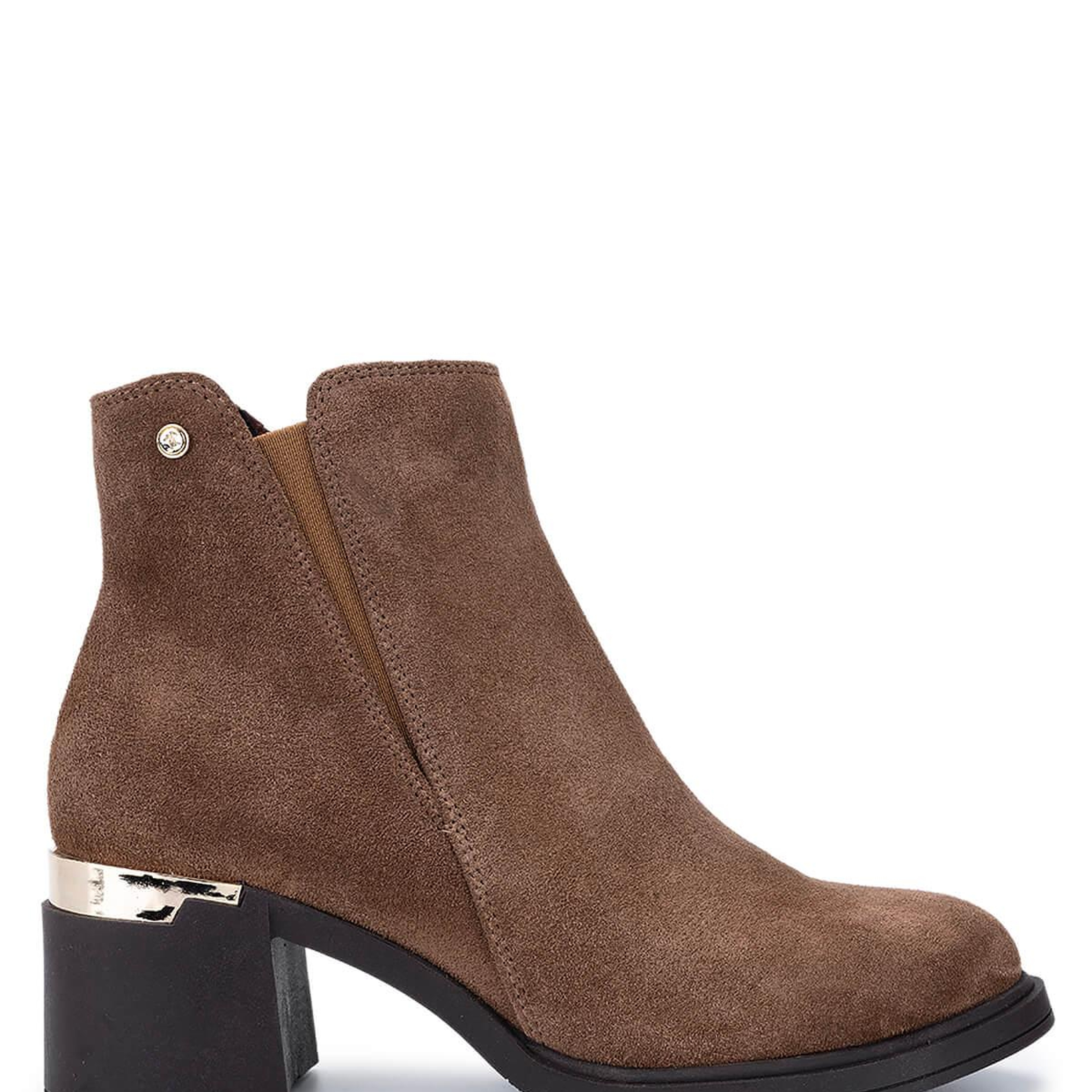 Tamer Tanca Kadın Hakiki Deri Kahverengi Topuklu Bot