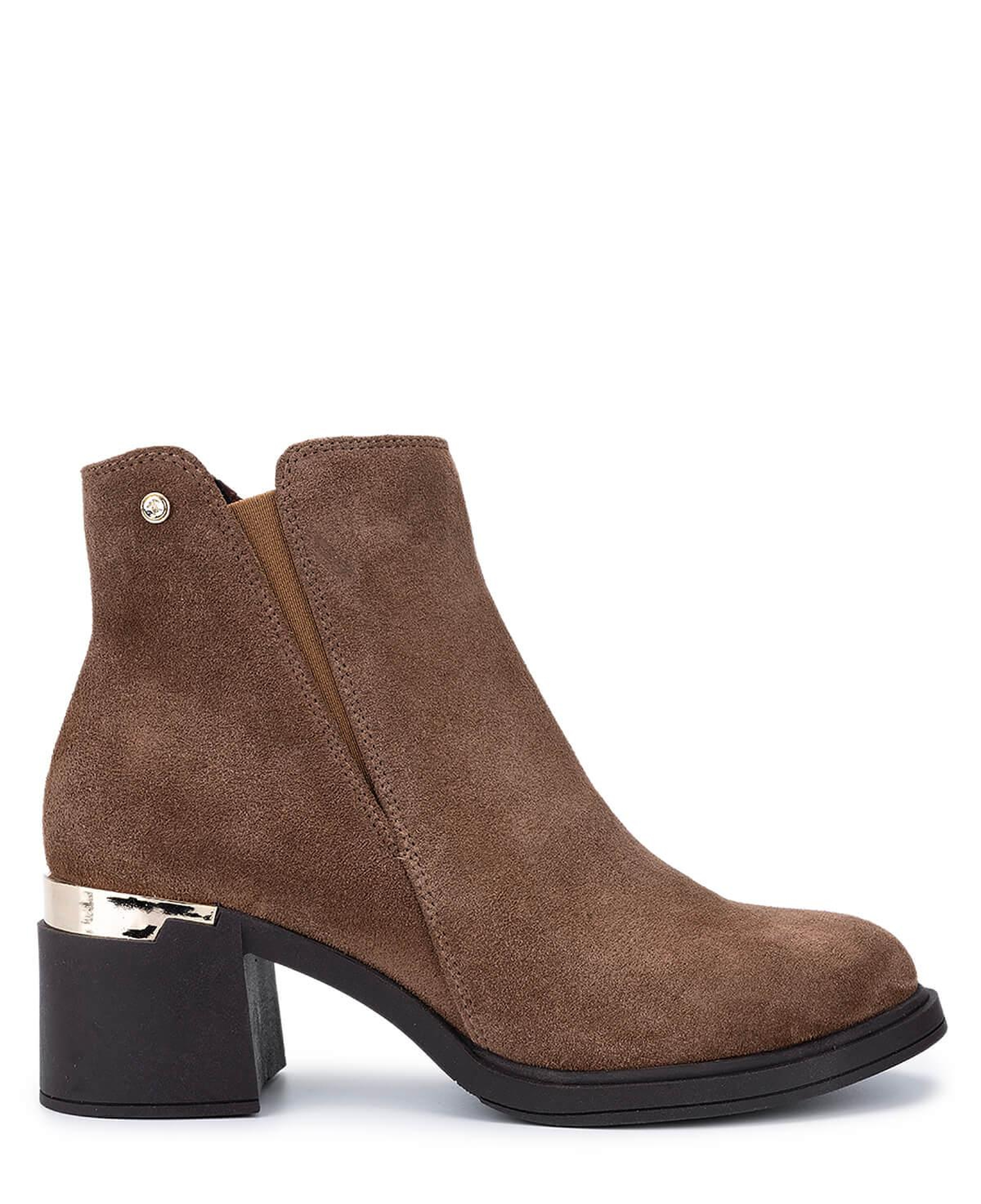 Tamer Tanca Kadın Hakiki Deri Kahverengi Topuklu Bot