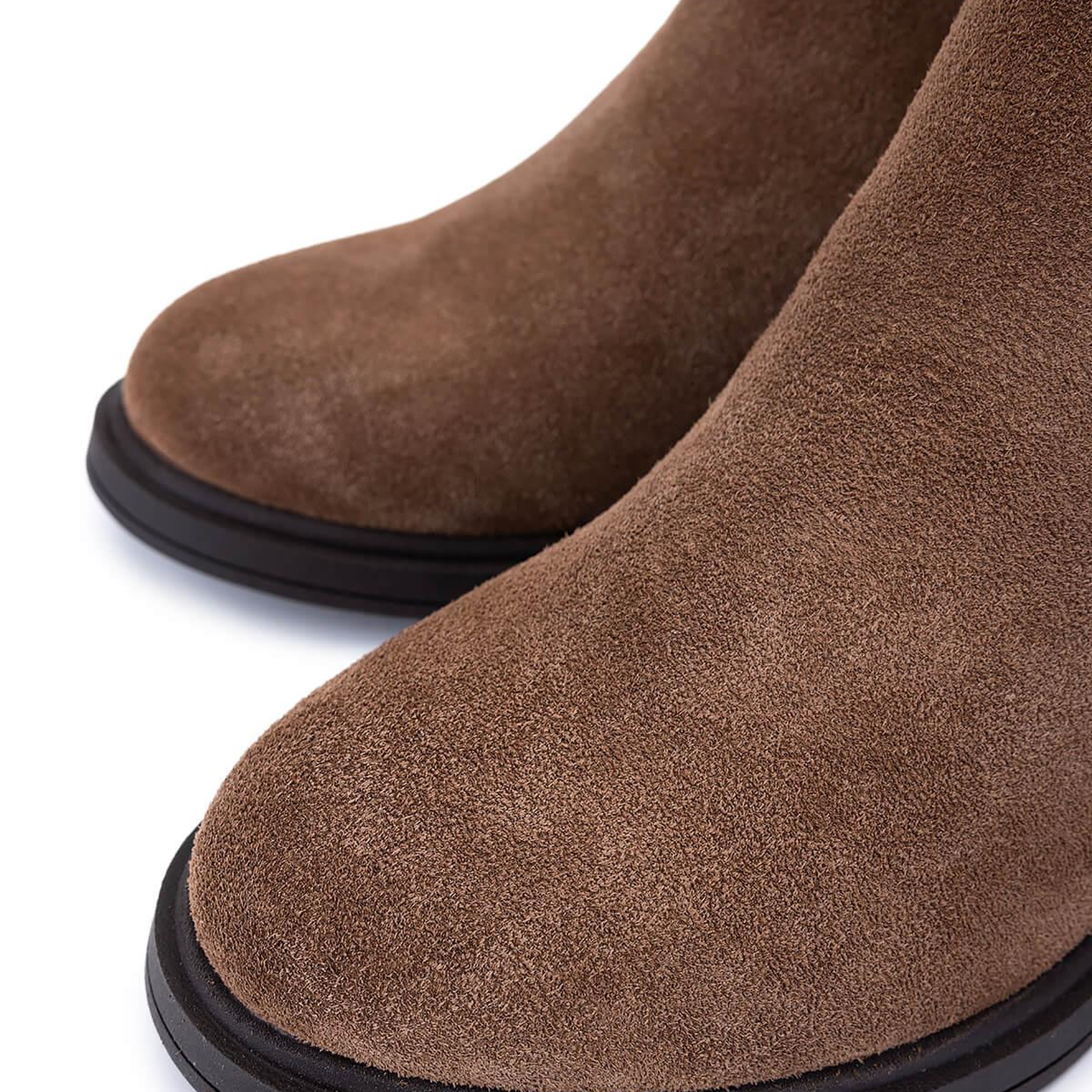 Tamer Tanca Kadın Hakiki Deri Kahverengi Topuklu Bot