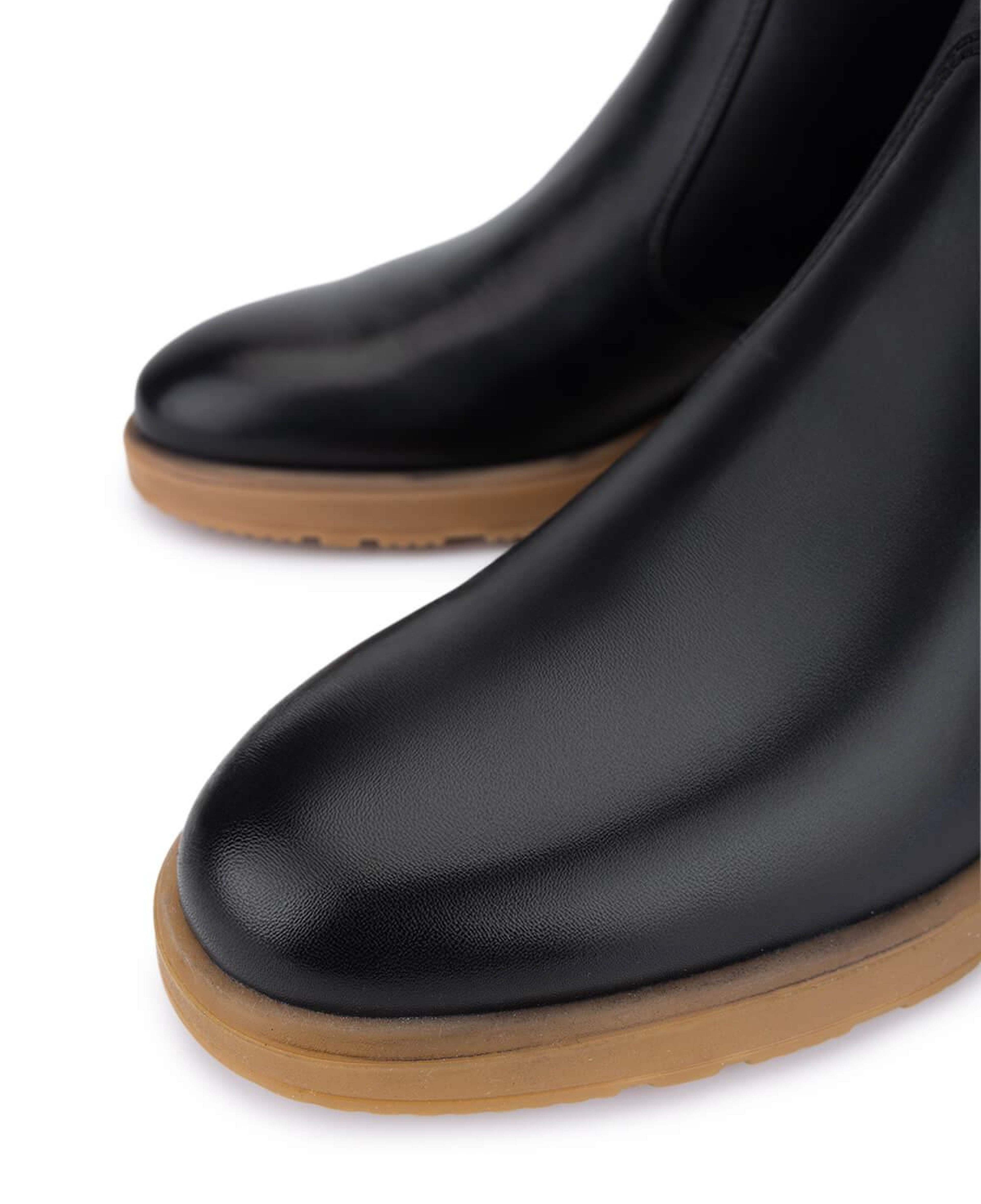 Tamer Tanca Erkek Hakiki Deri Siyah Antik Chelsea Bot