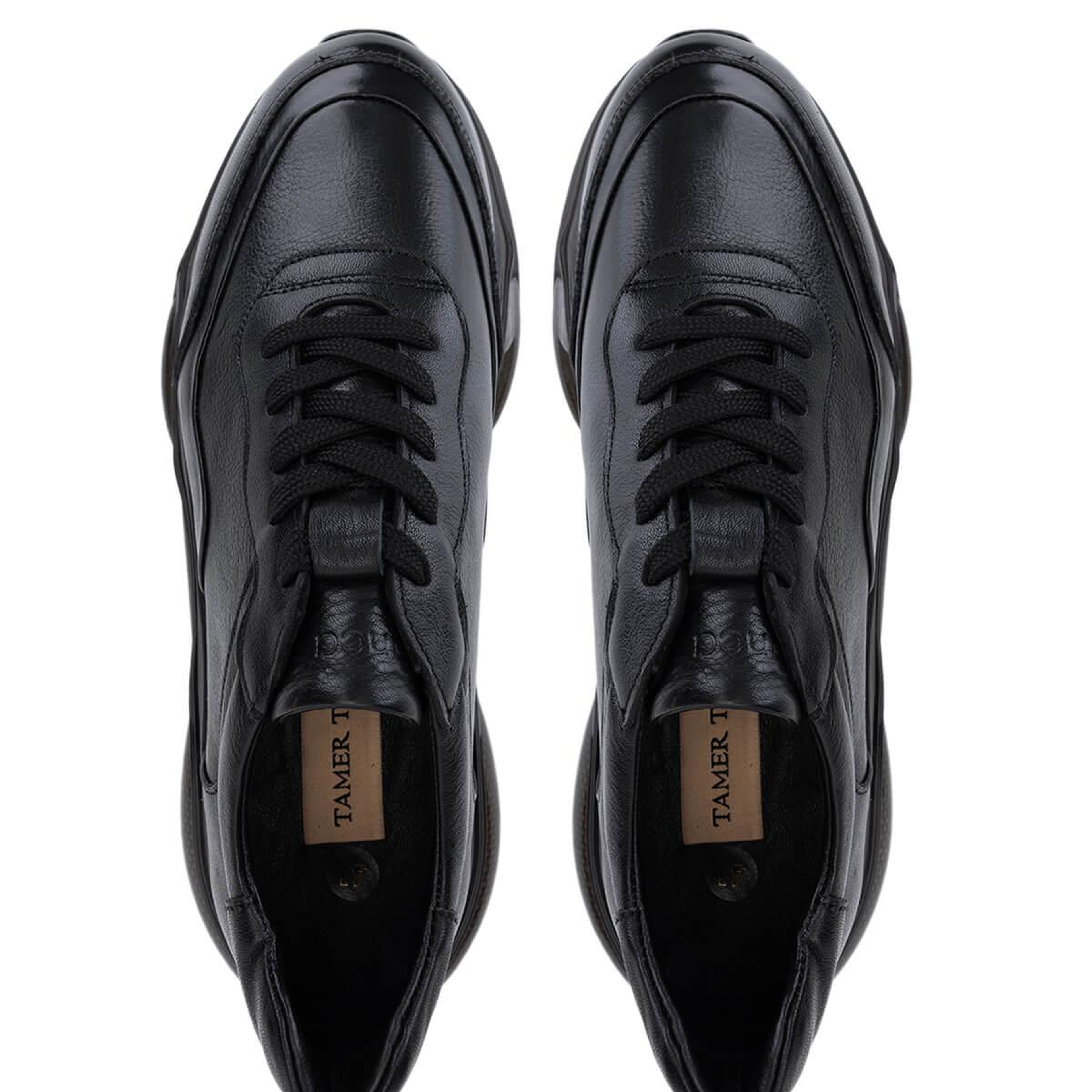 Tamer Tanca Erkek Siyah Deri Sneakers & Spor Ayakkabı