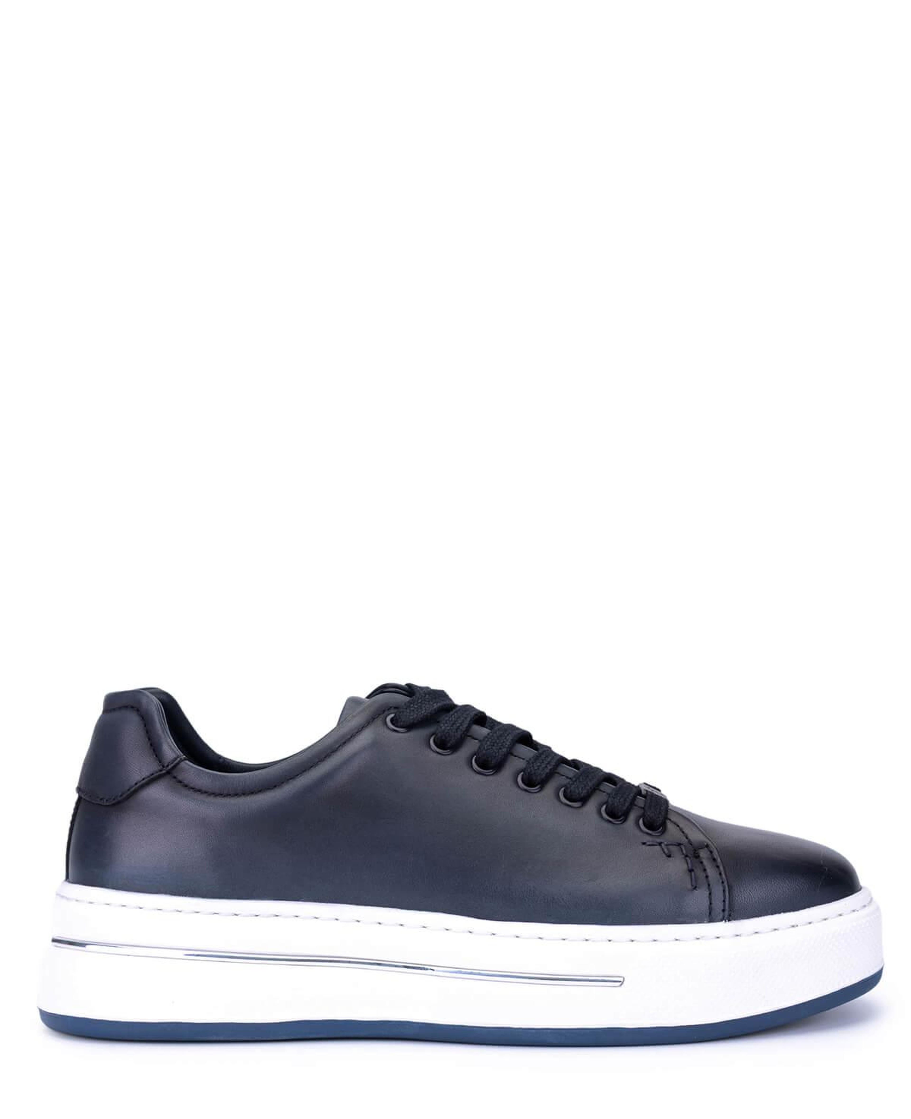 Tamer Tanca Erkek Hakiki Deri Lacivert Sneakers & Spor Ayakkabı