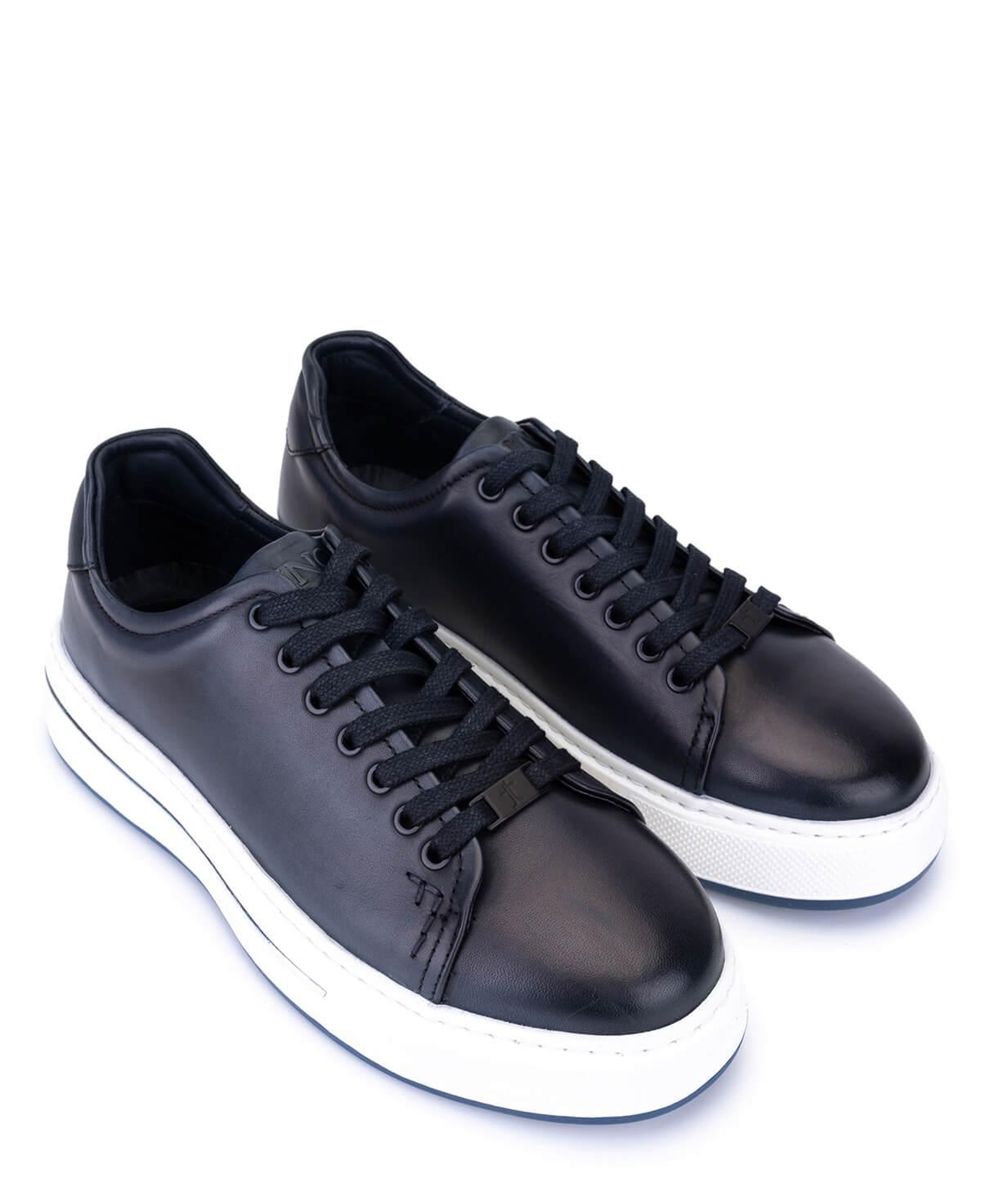 Tamer Tanca Erkek Hakiki Deri Lacivert Sneakers & Spor Ayakkabı