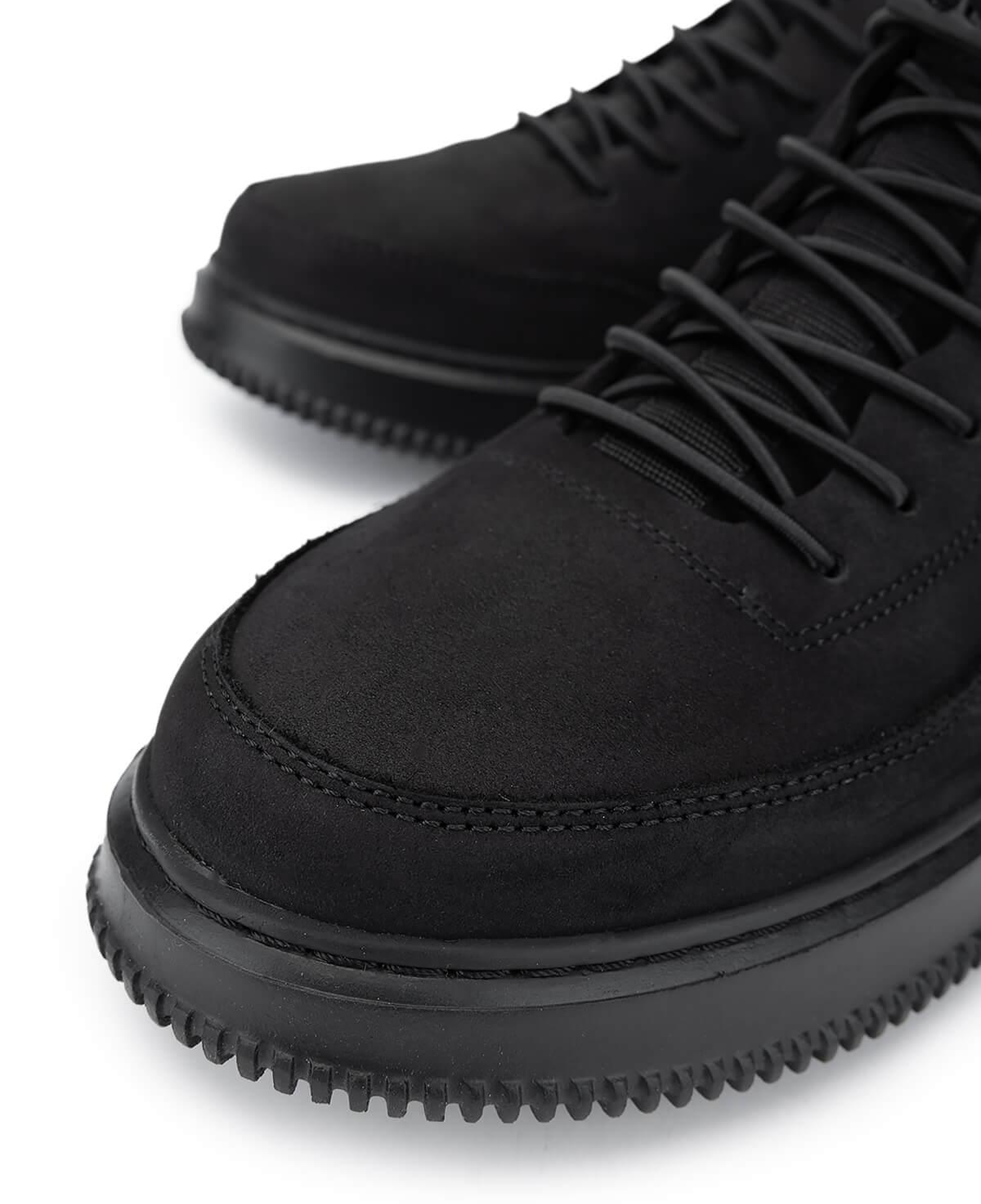 Tamer Tanca Erkek Hakiki Deri Siyah Nubuk Sneakers & Spor Ayakkabı