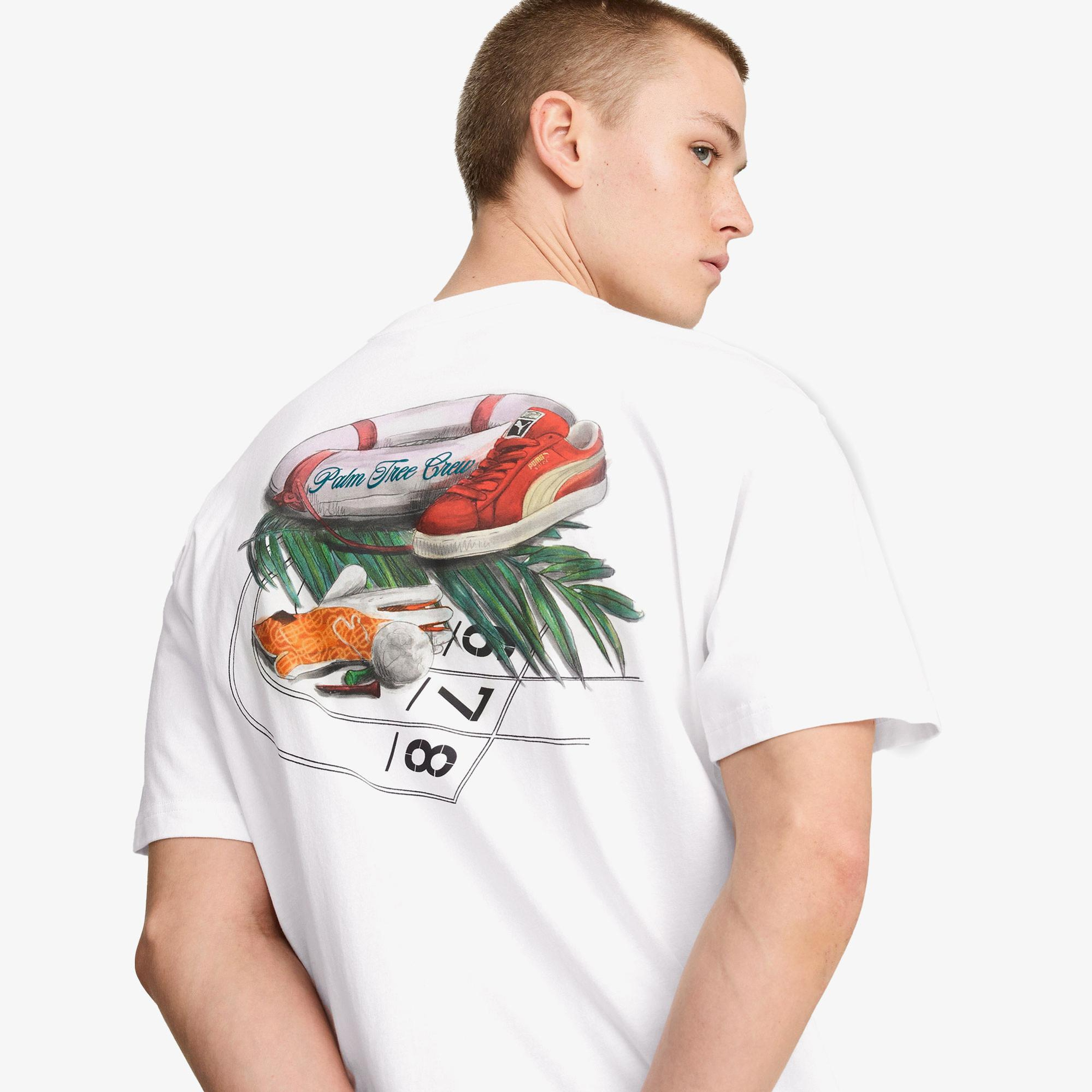 Puma X Ptc Graphic Unisex Beyaz T-Shirt