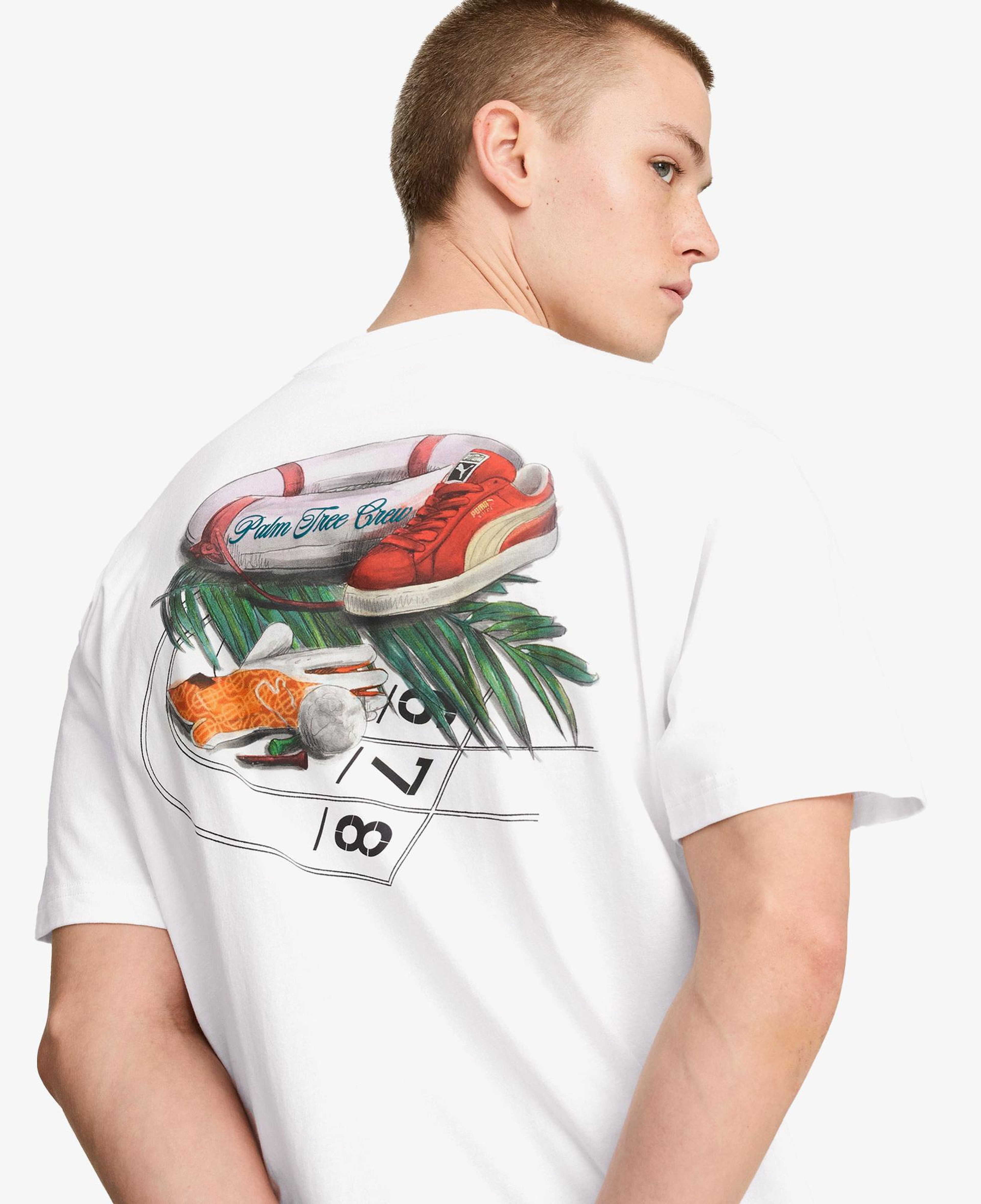 Puma X Ptc Graphic Unisex Beyaz T-Shirt