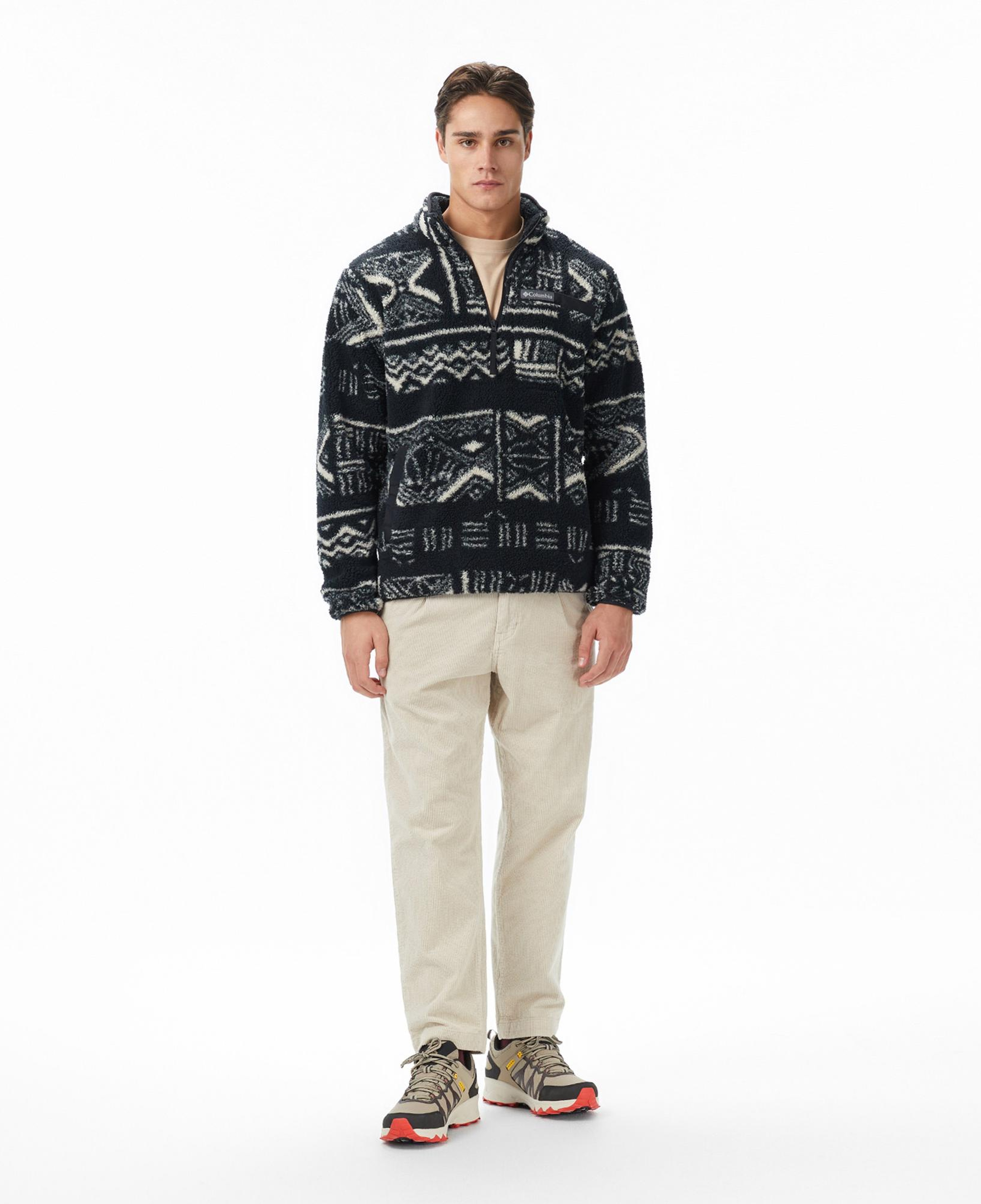 Columbia Rugged Ridge High Pile Half Zip Erkek Siyah Polar Ceket