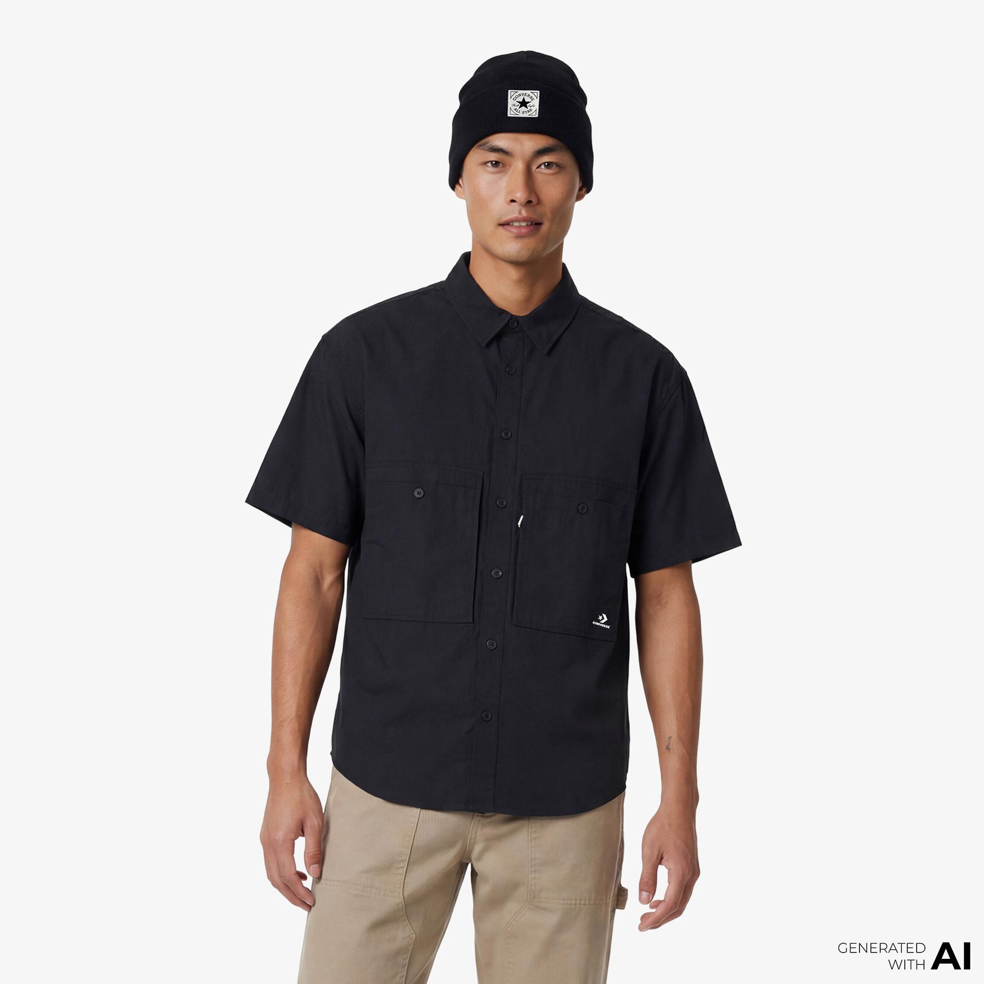 Converse Utility Erkek Siyah Gömlek