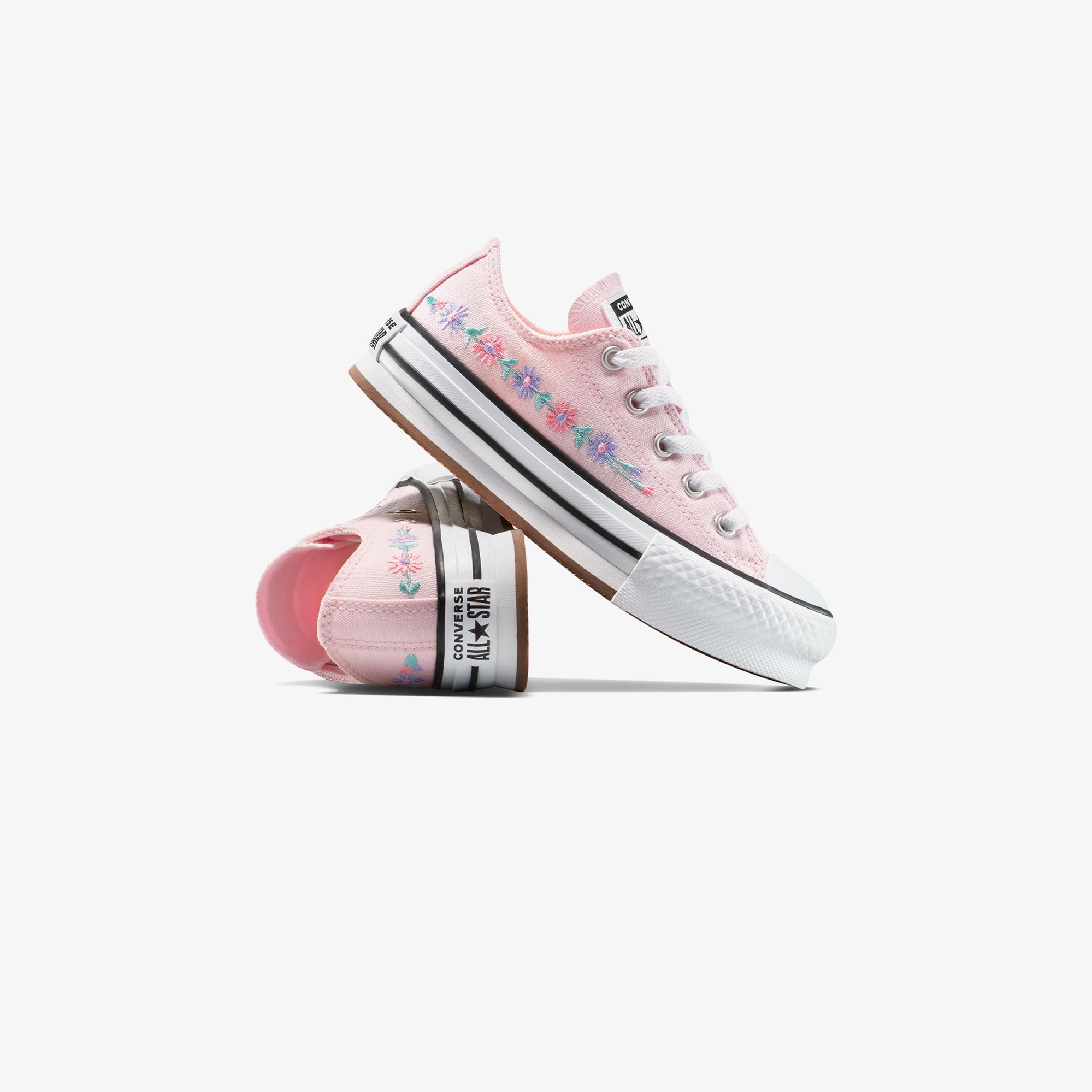 Converse Chuck Taylor All Star Platform Florals Çocuk Pembe Sneaker
