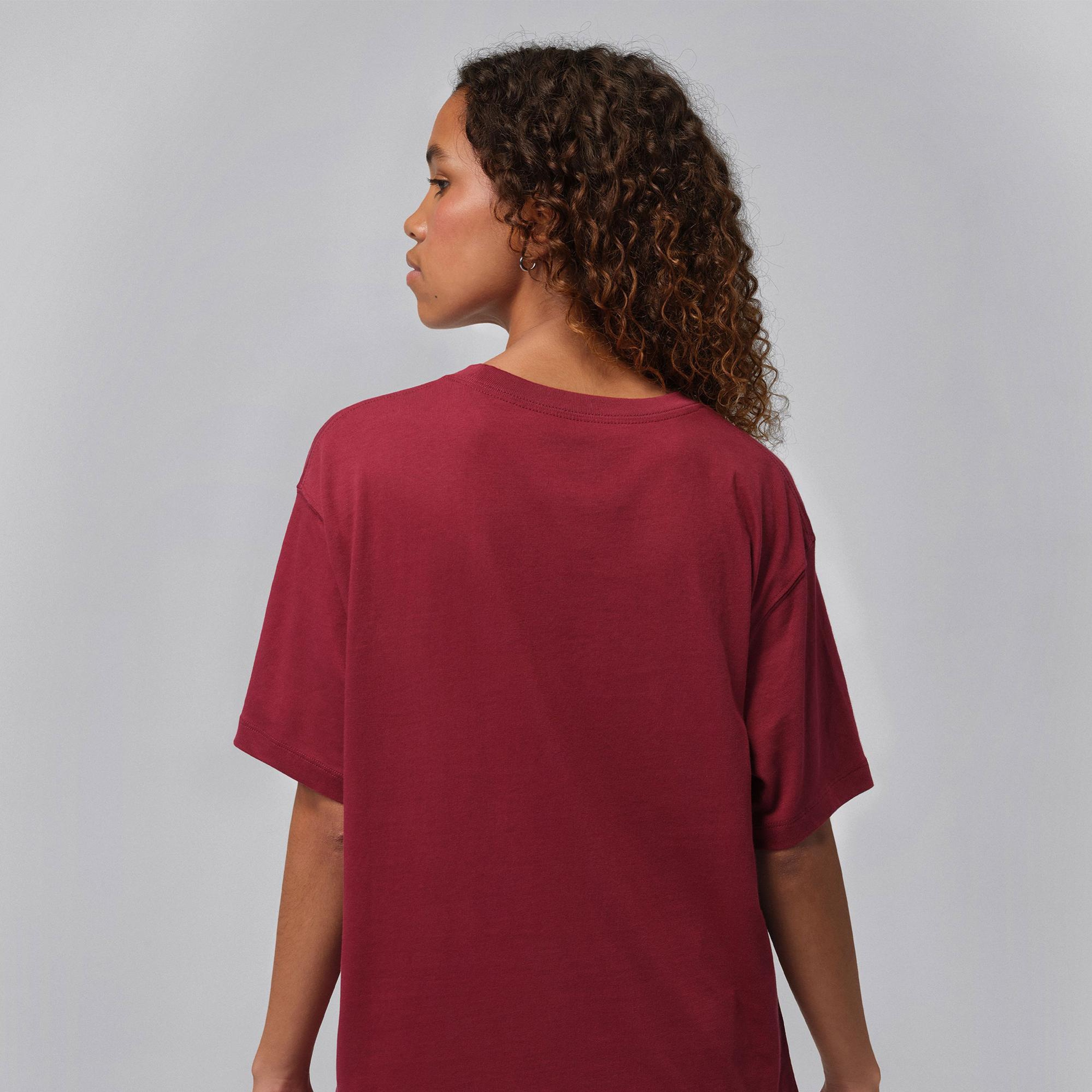 Jordan Essentials Kadın Bordo T-Shirt