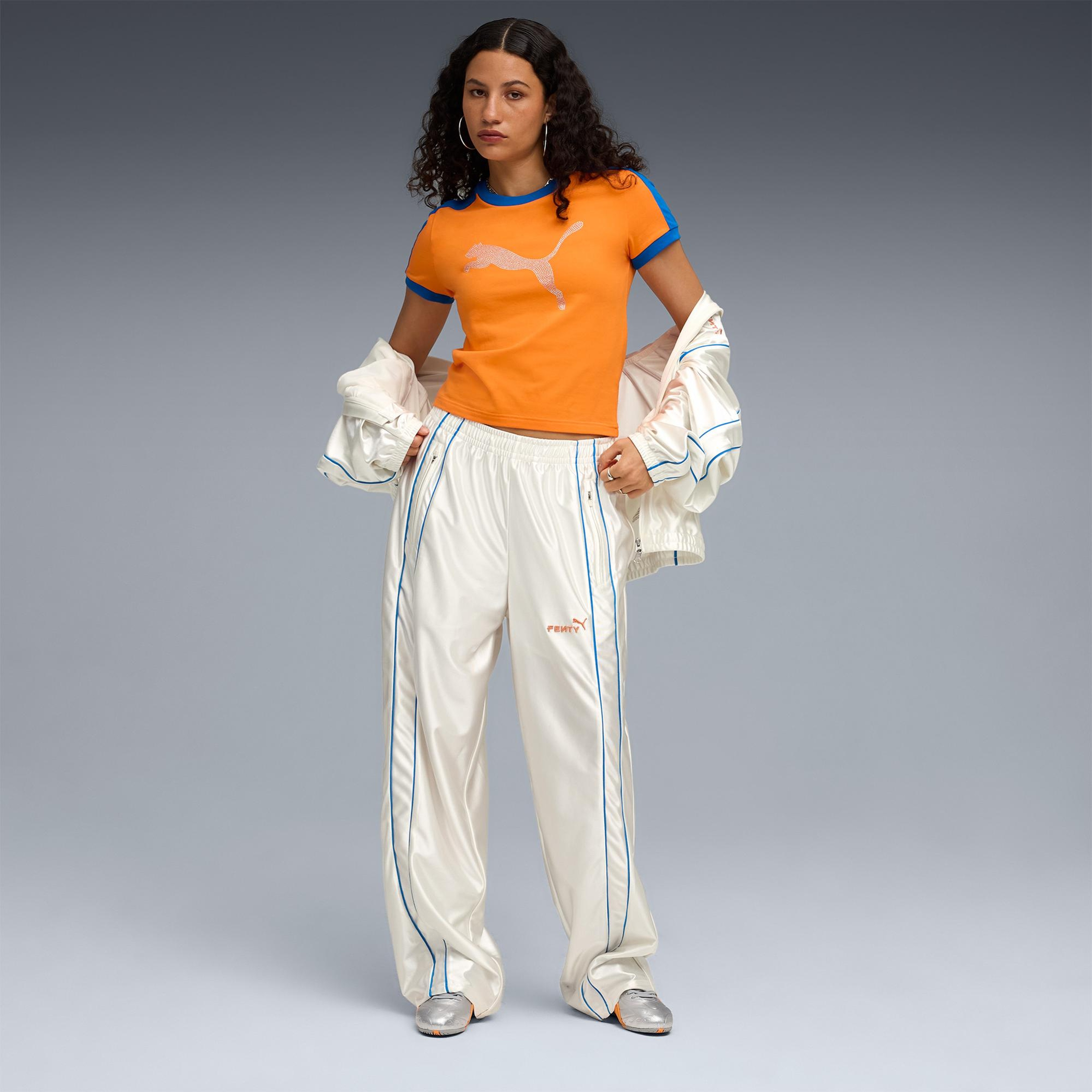 Puma X Fenty T7 Kadın Beyaz Eşofman Altı