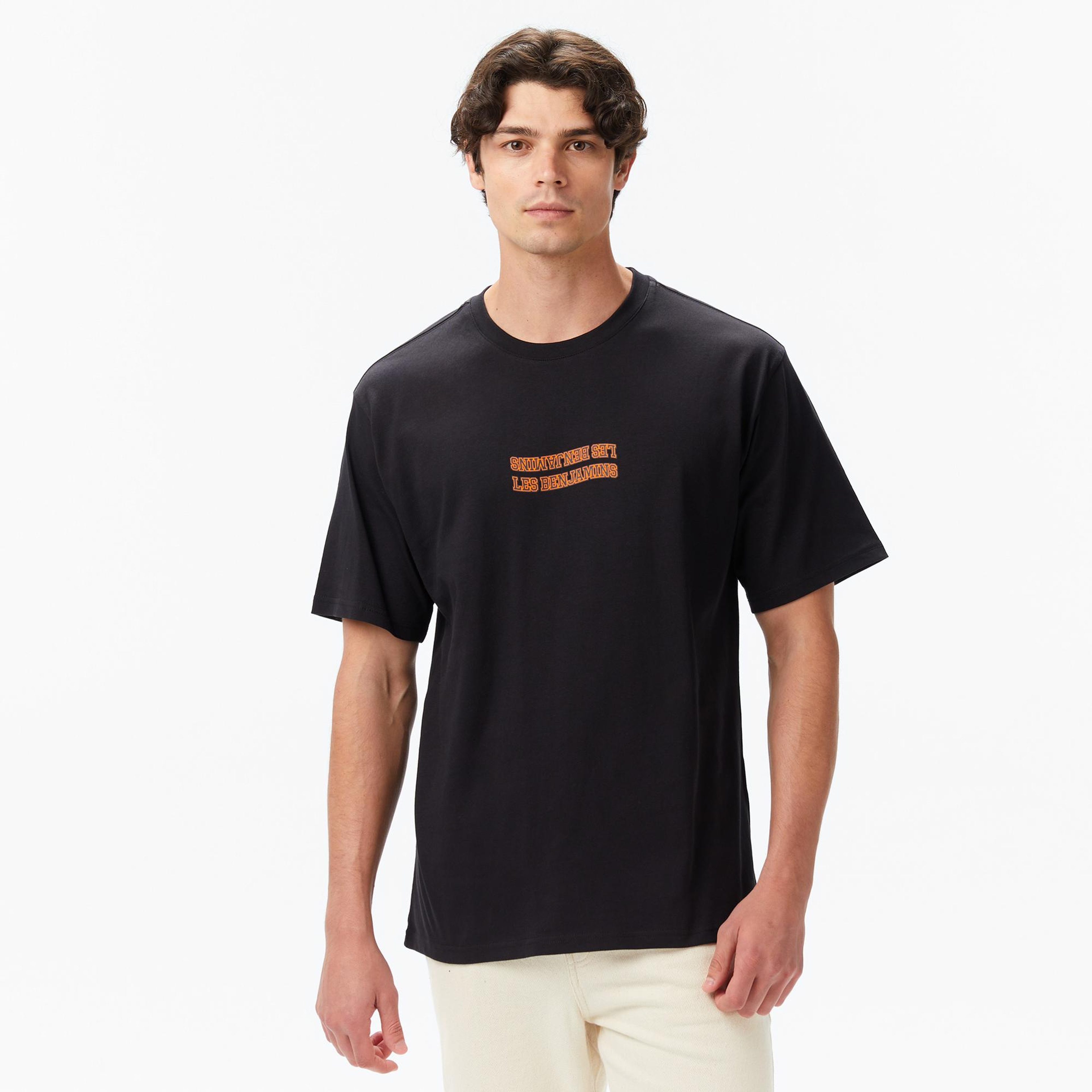 Les Benjamins Erkek Siyah T-Shirt