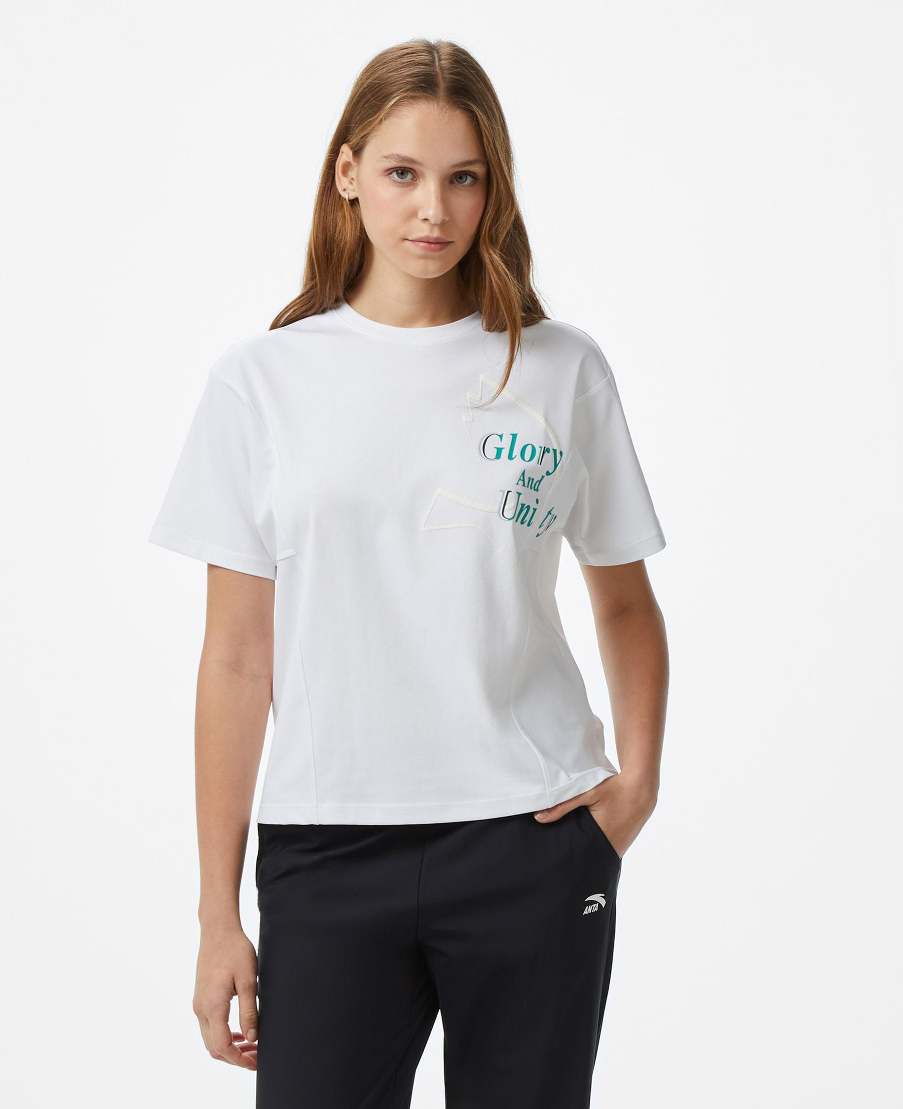 Anta Sports Kadın Beyaz T-Shirt