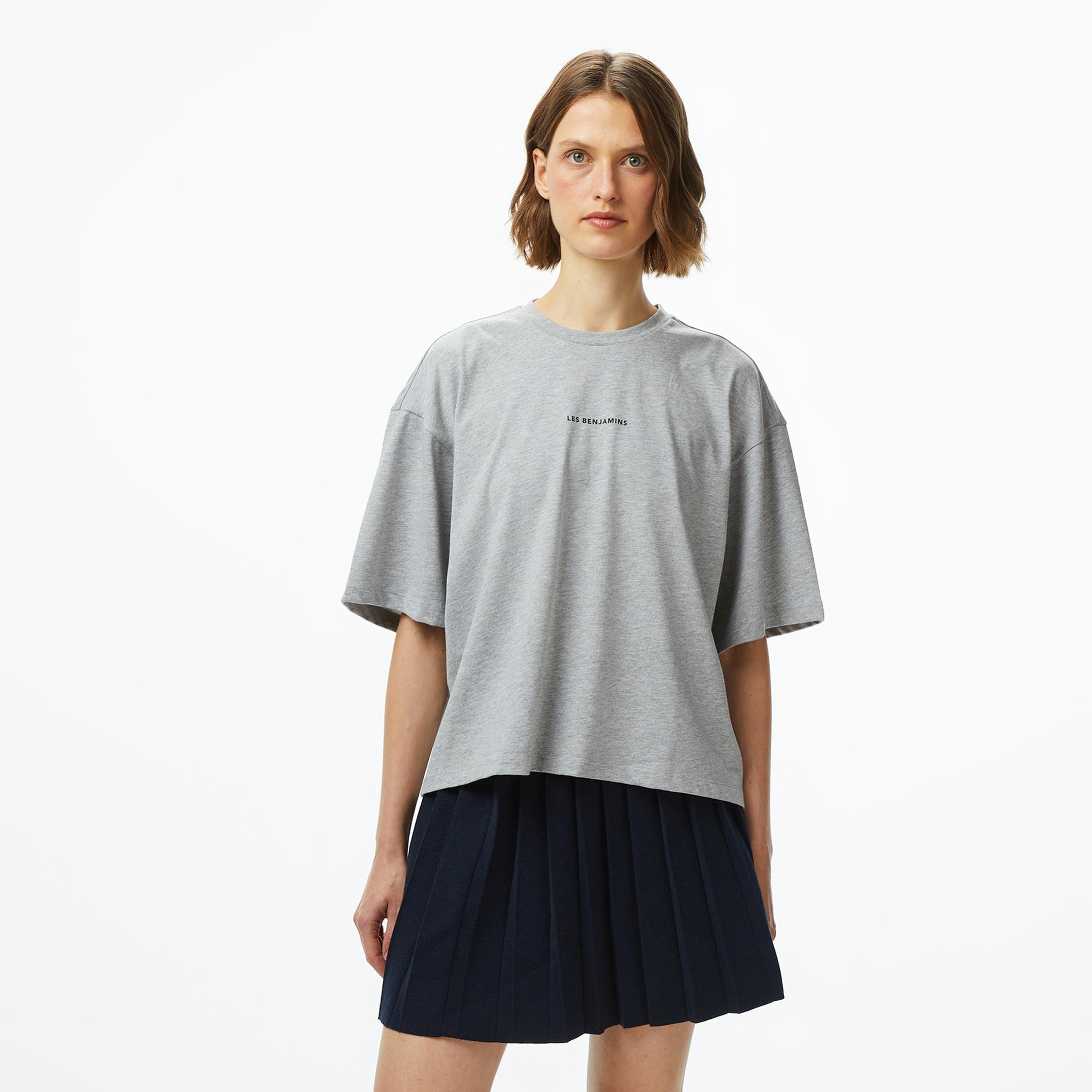 Les Benjamins Kadın Gri T-Shirt