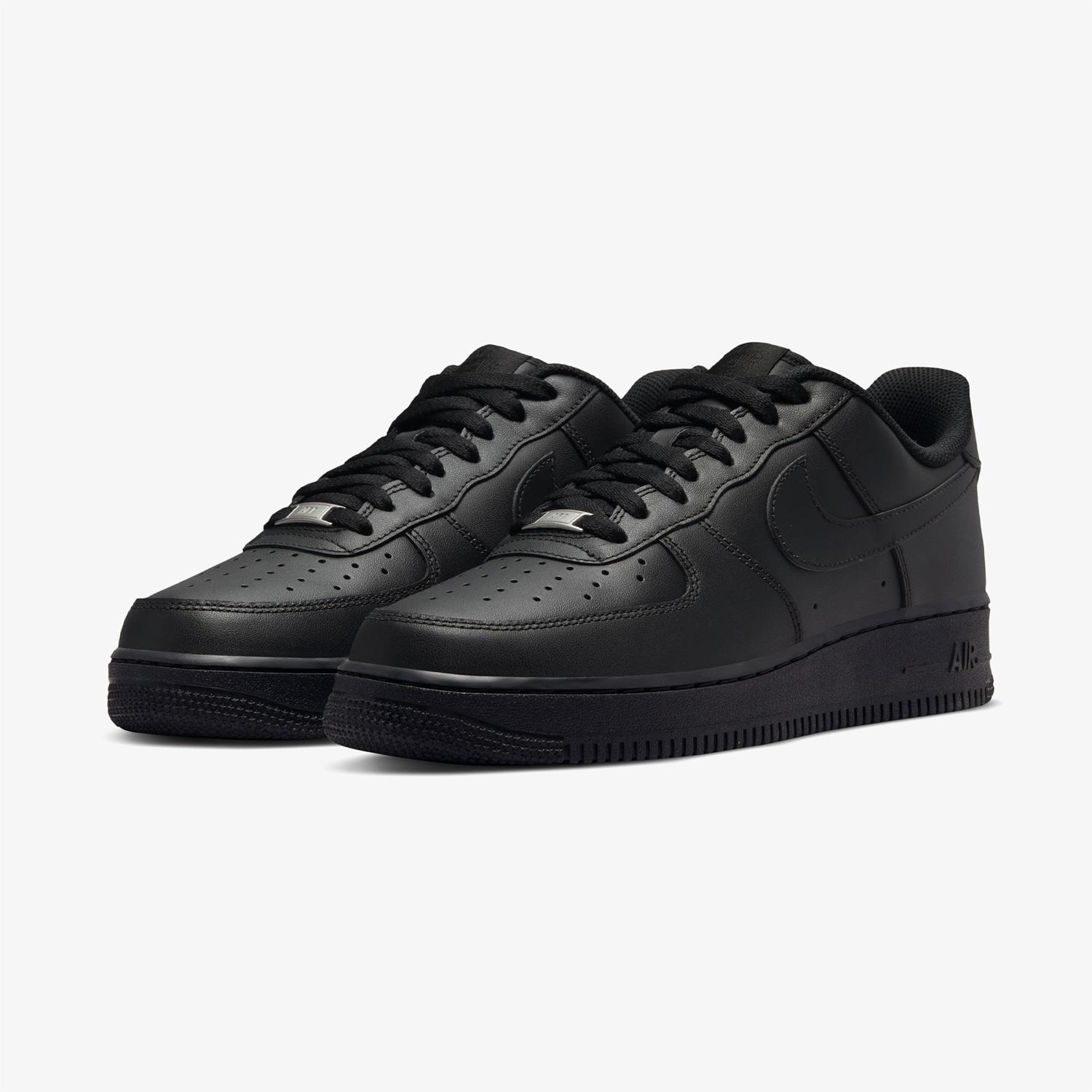 Nike Air Force 1 '07 Erkek Siyah Spor Ayakkabı