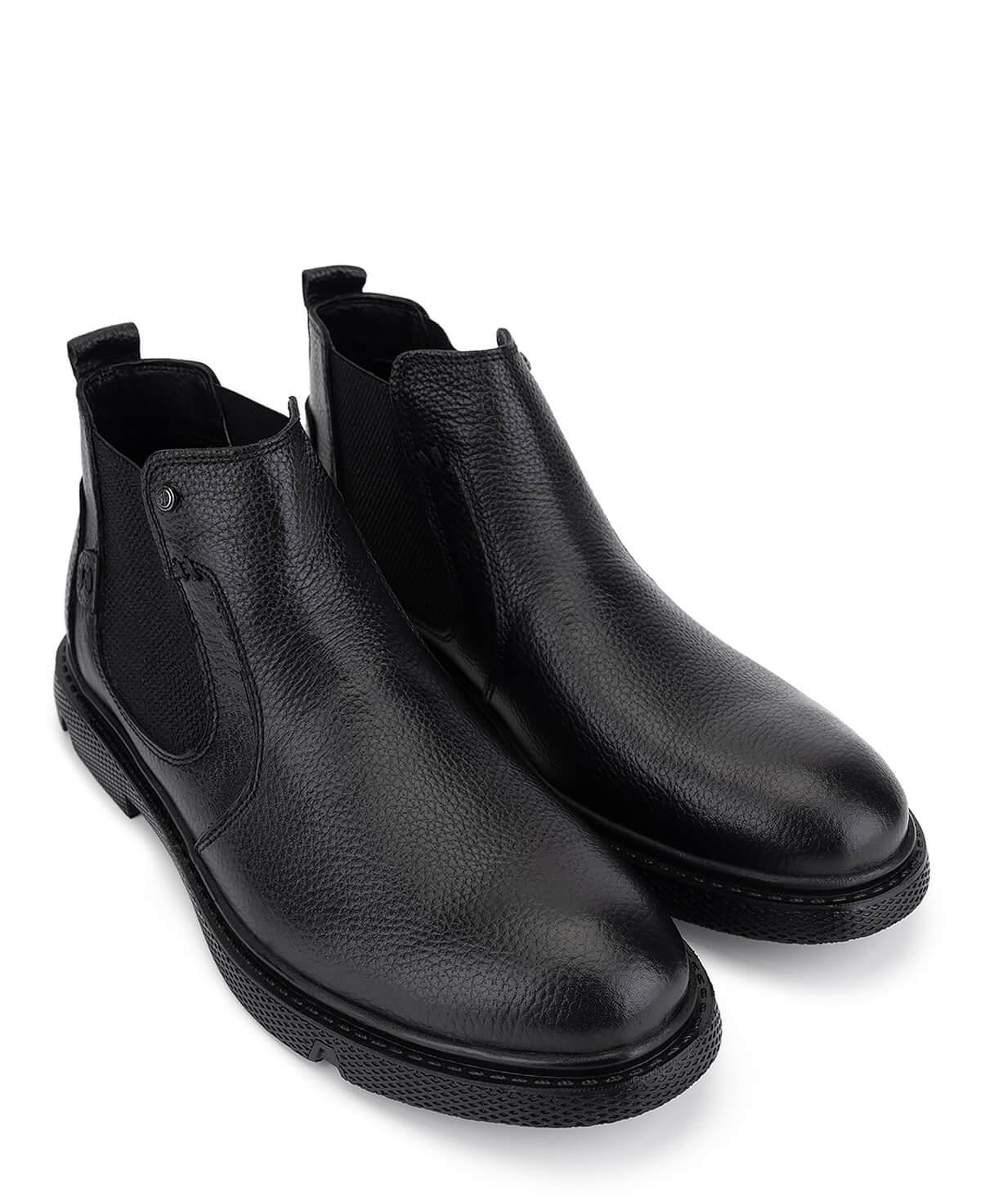 Tamer Tanca Erkek Hakiki Deri Siyah Klasik Bot