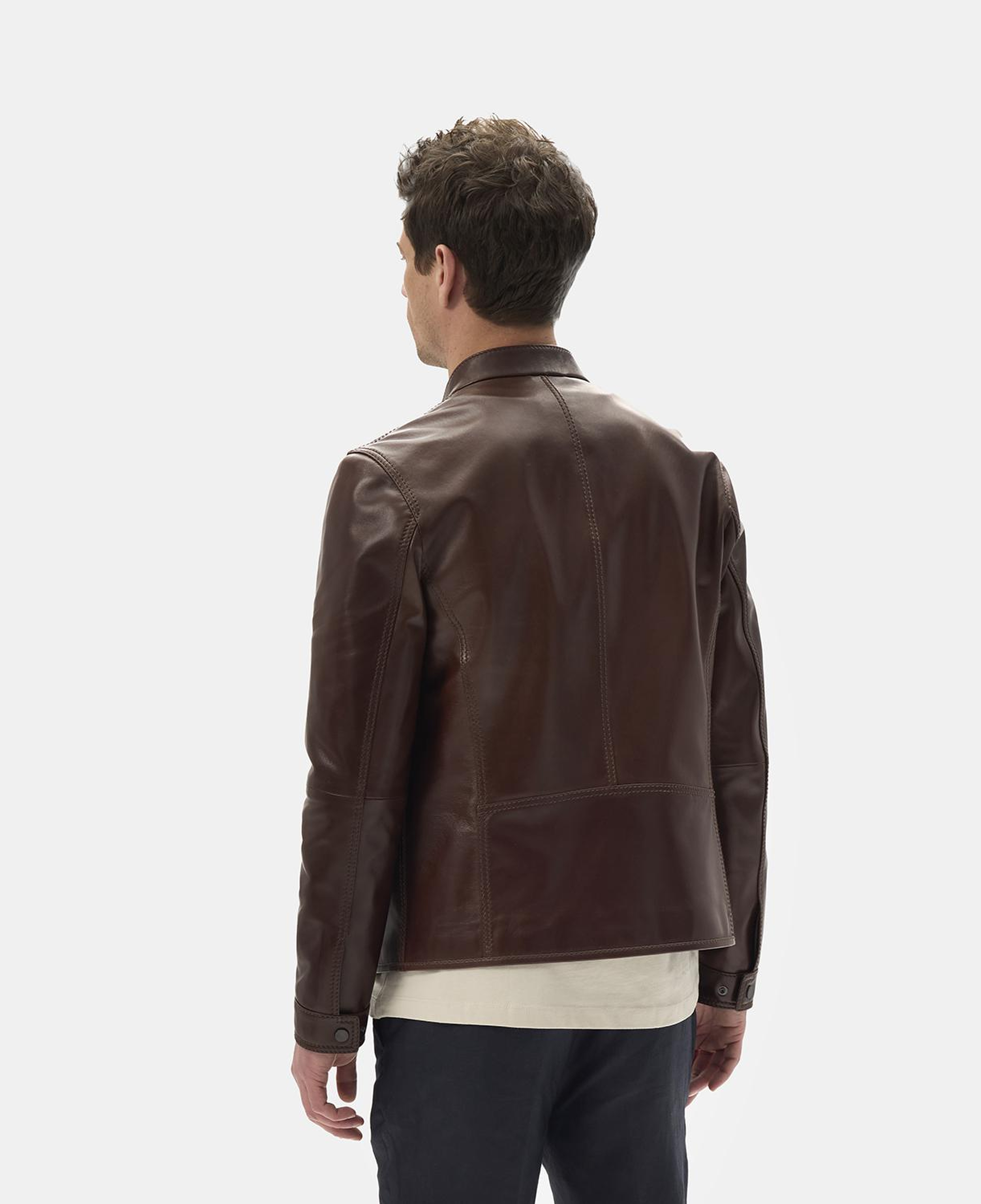 Dyami Kahve Erkek Deri Mont