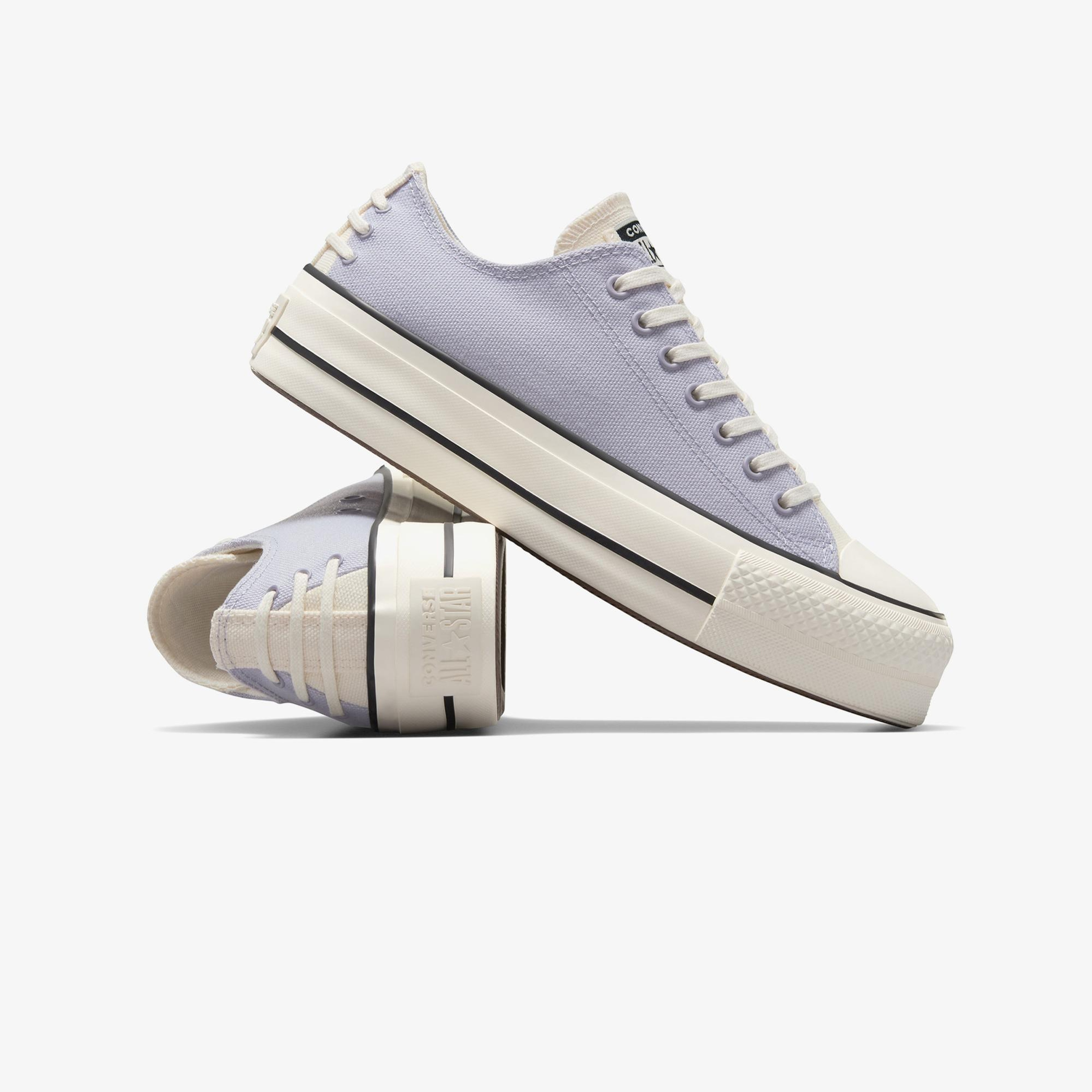 Converse Chuck Taylor All Star Lift Crafted Laces Kadın Lila Platform Sneaker